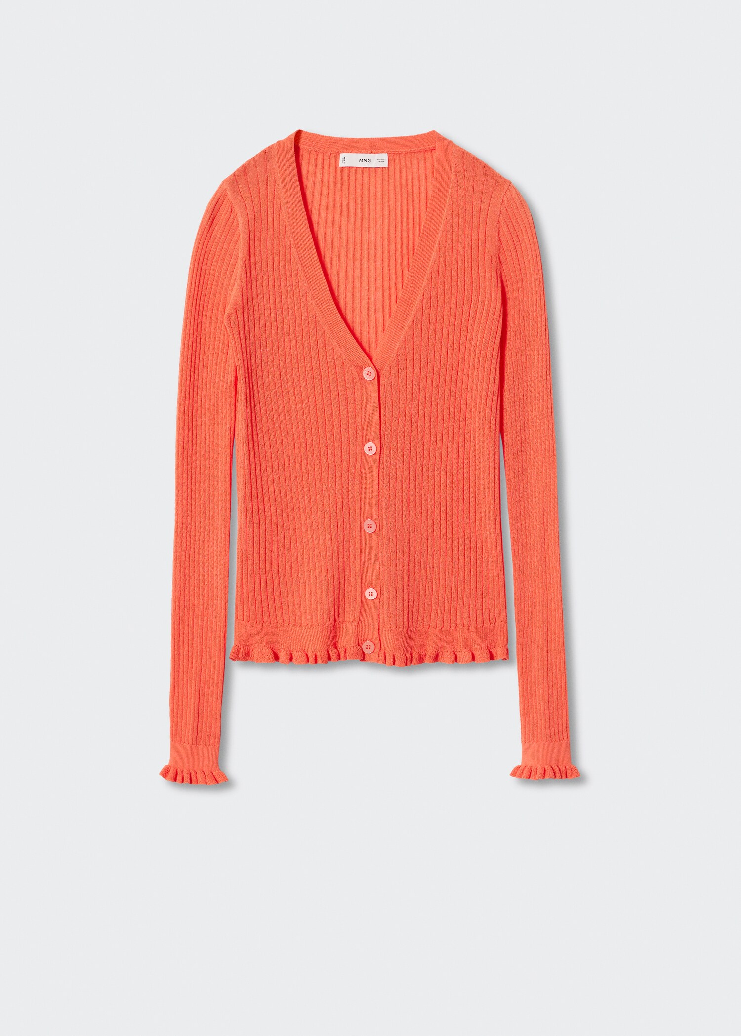 Cardigan maille côtelée - Article sans modèle