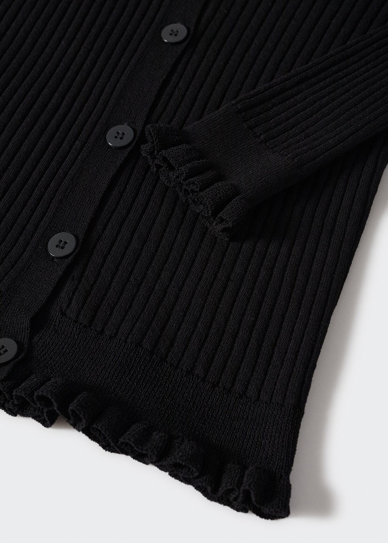 Strikket cardigan med ribber - Artikkeldetalj 8