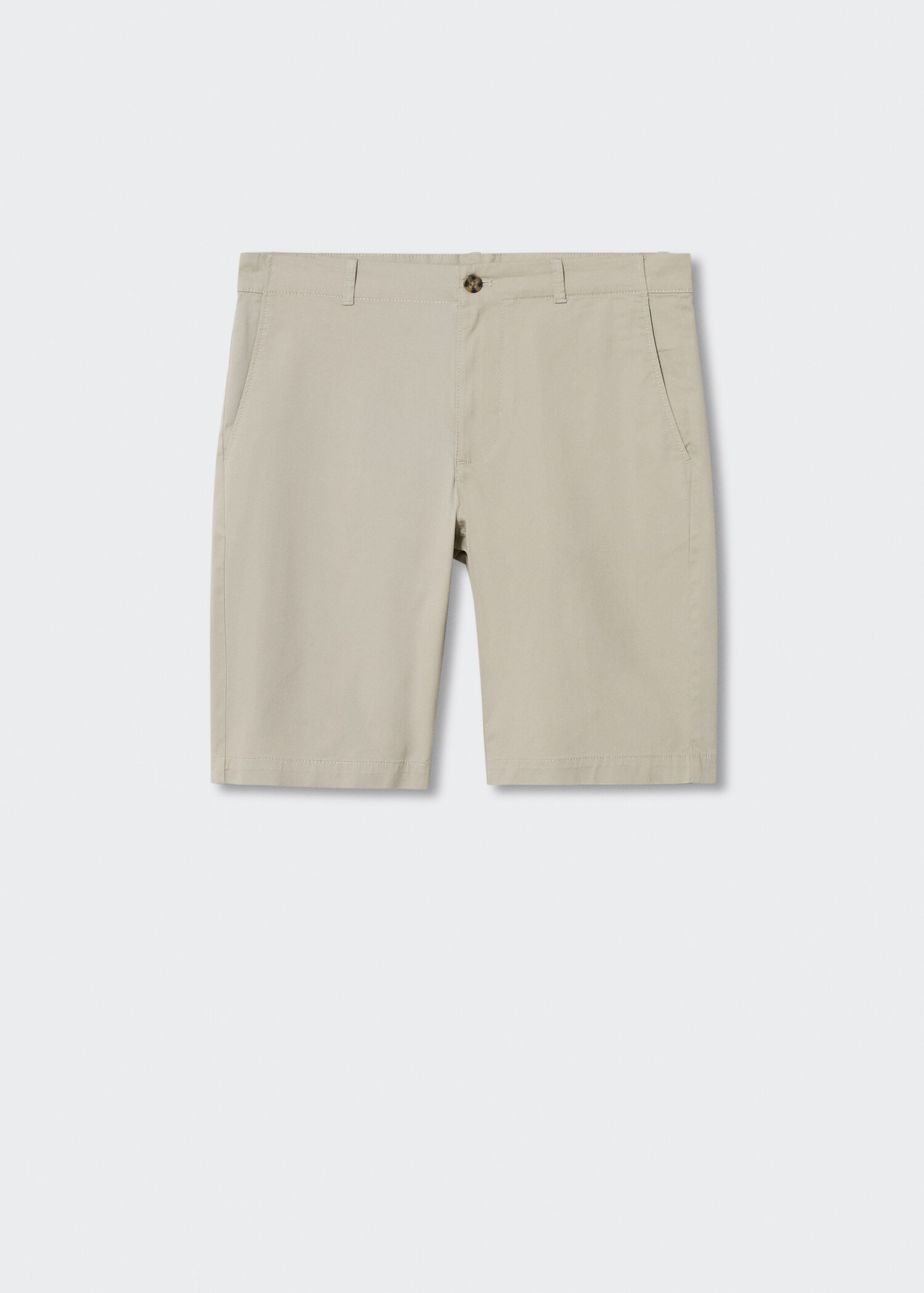 Slim-fit chino cotton bermuda shorts - Article without model