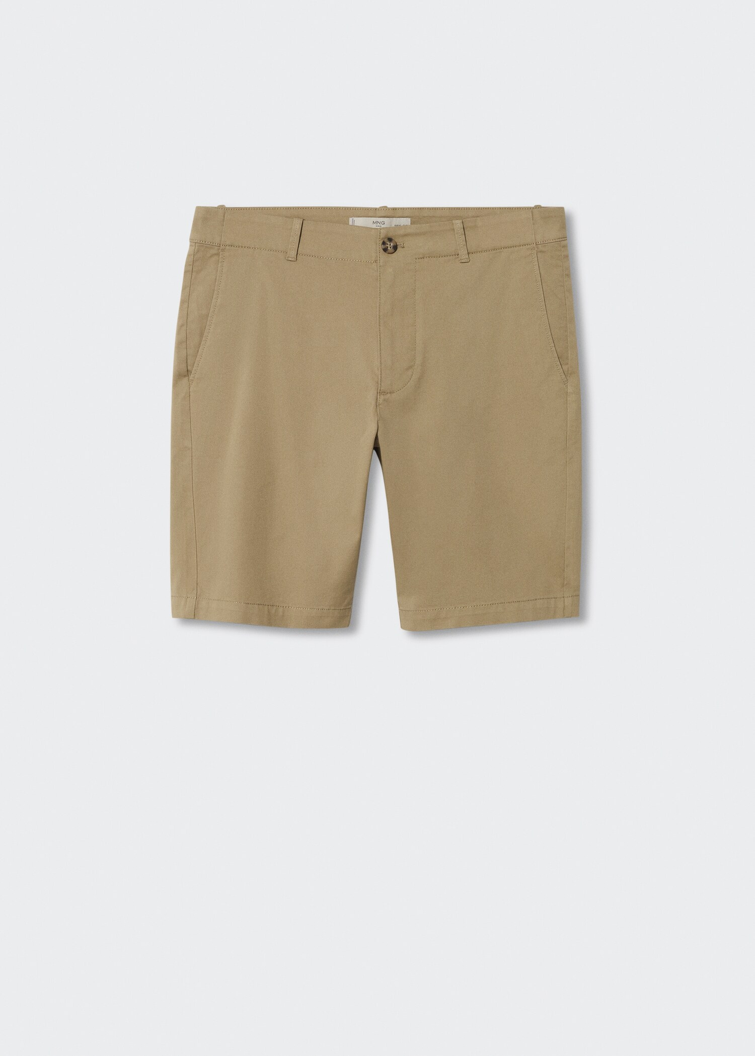 Slim-fit chino cotton bermuda shorts - Article without model