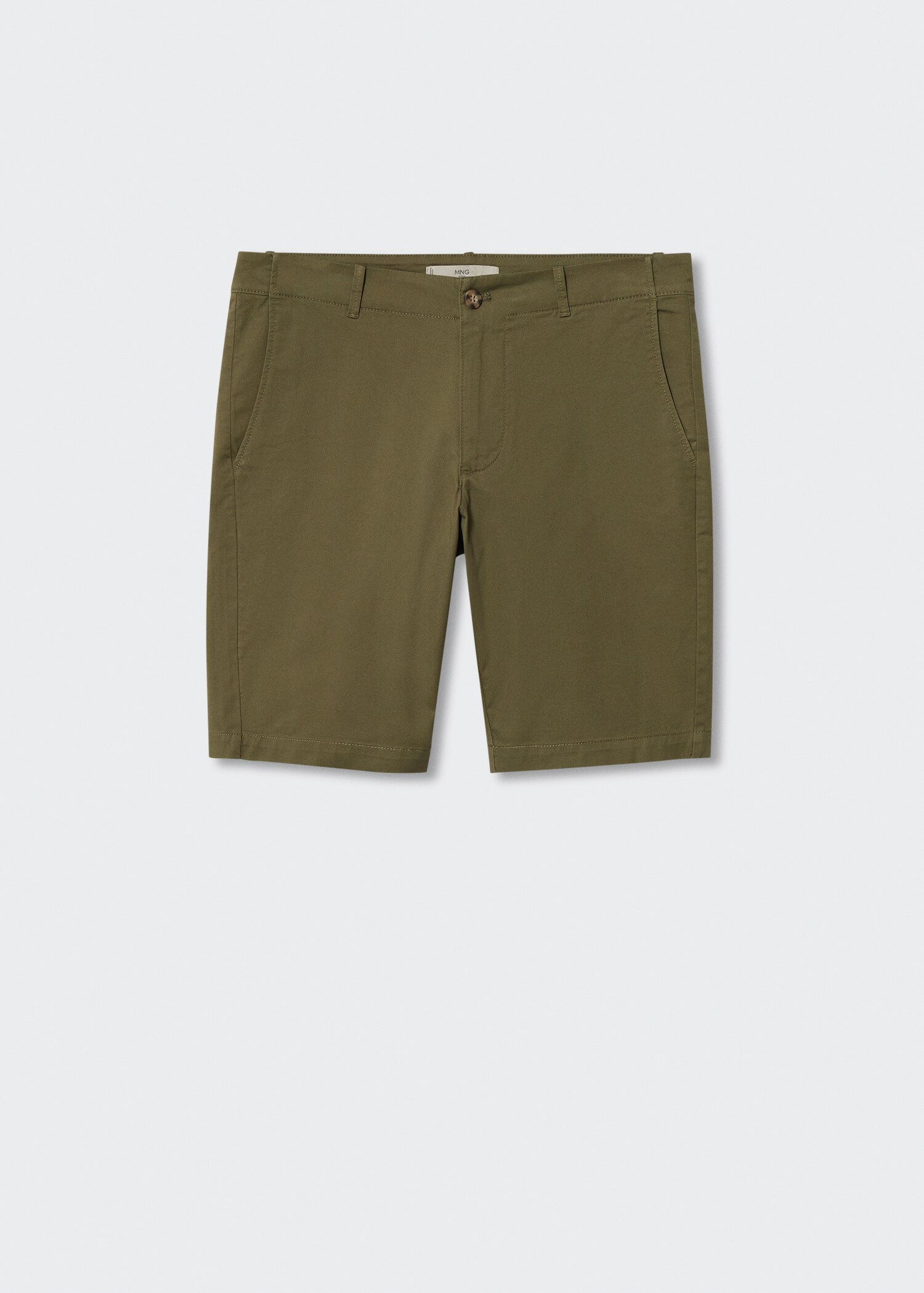 Slim-fit chino cotton bermuda shorts - Article without model