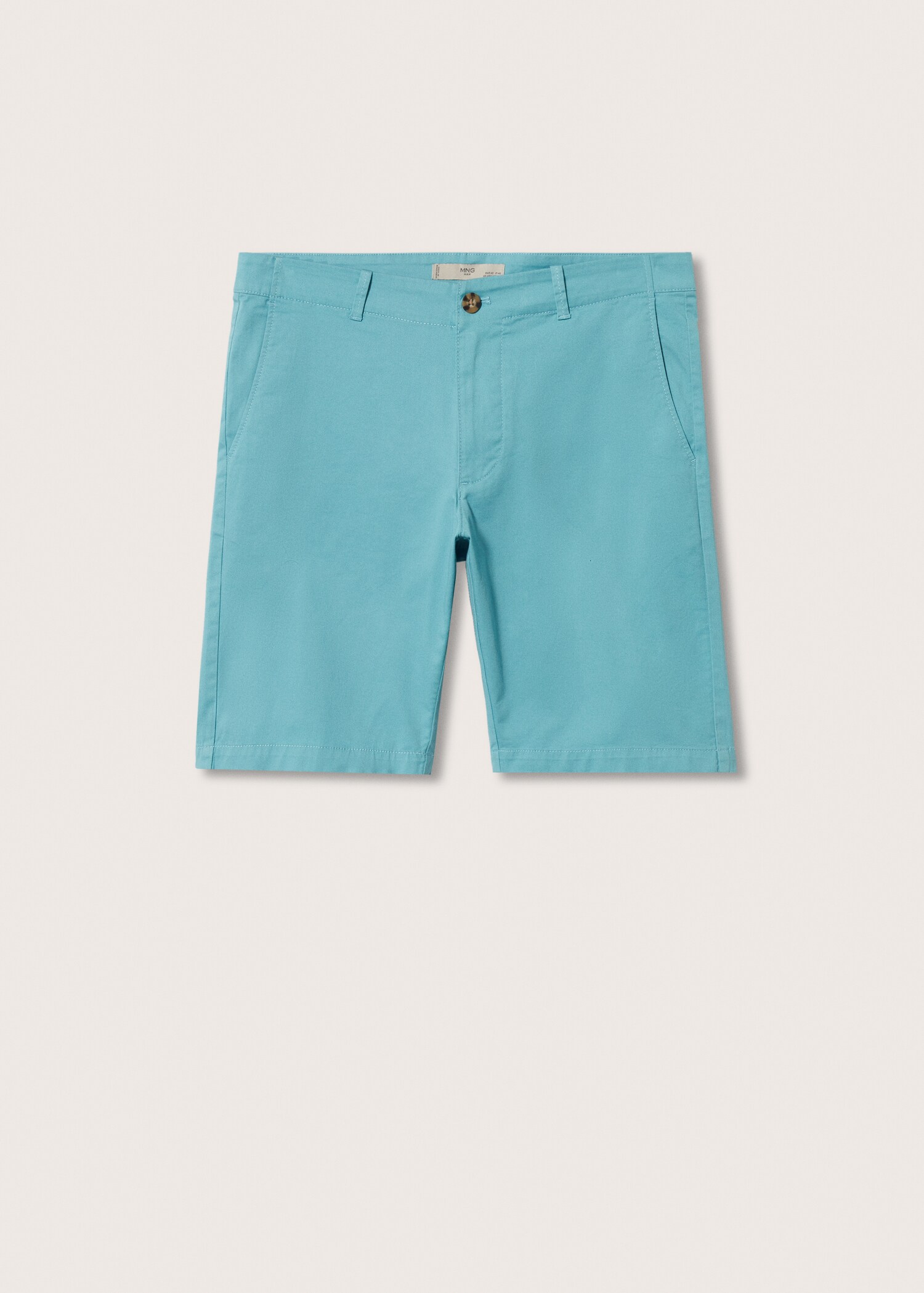 Slim-fit chino cotton bermuda shorts - Article without model