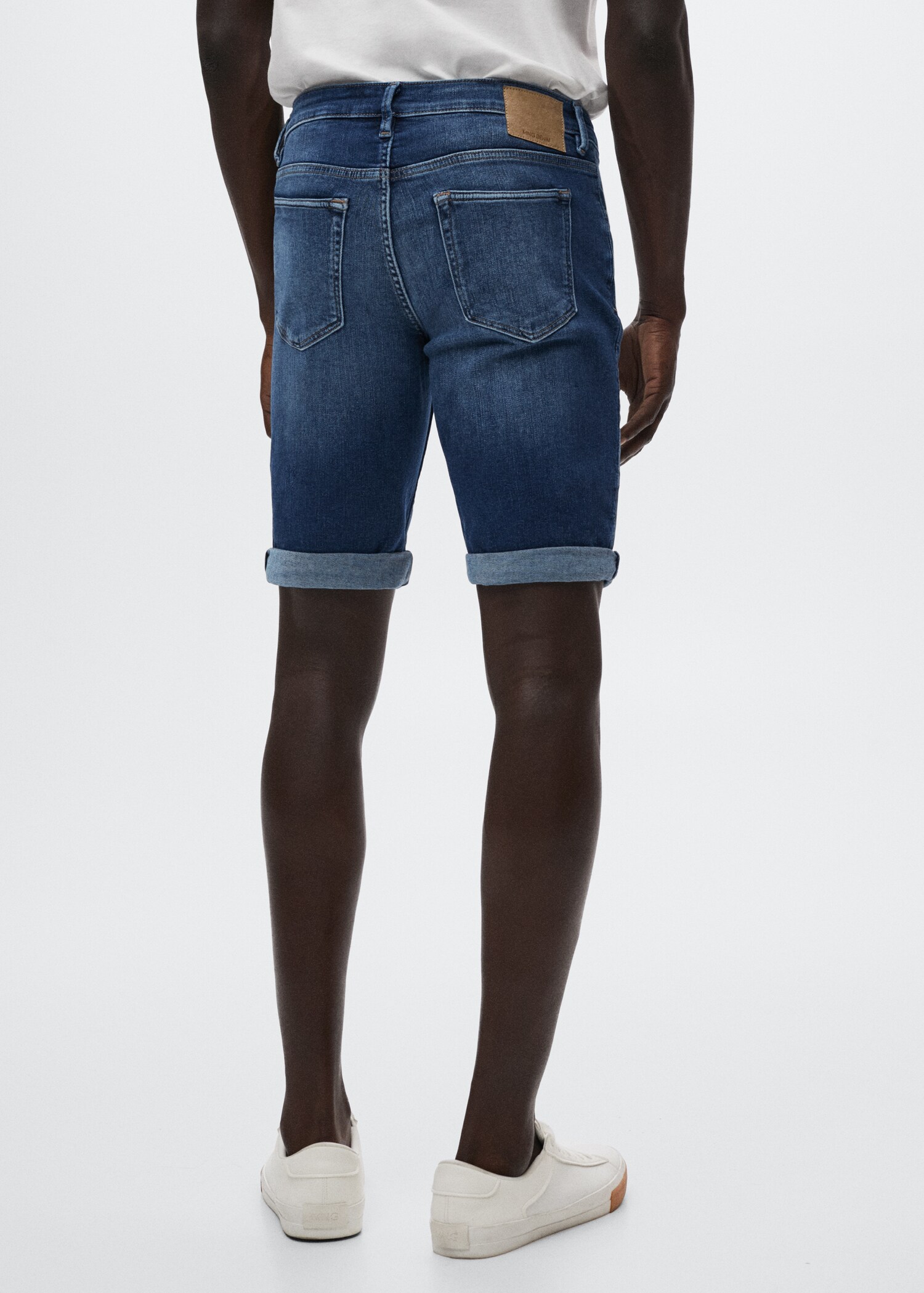 Calções de ganga slim fit - Verso do artigo