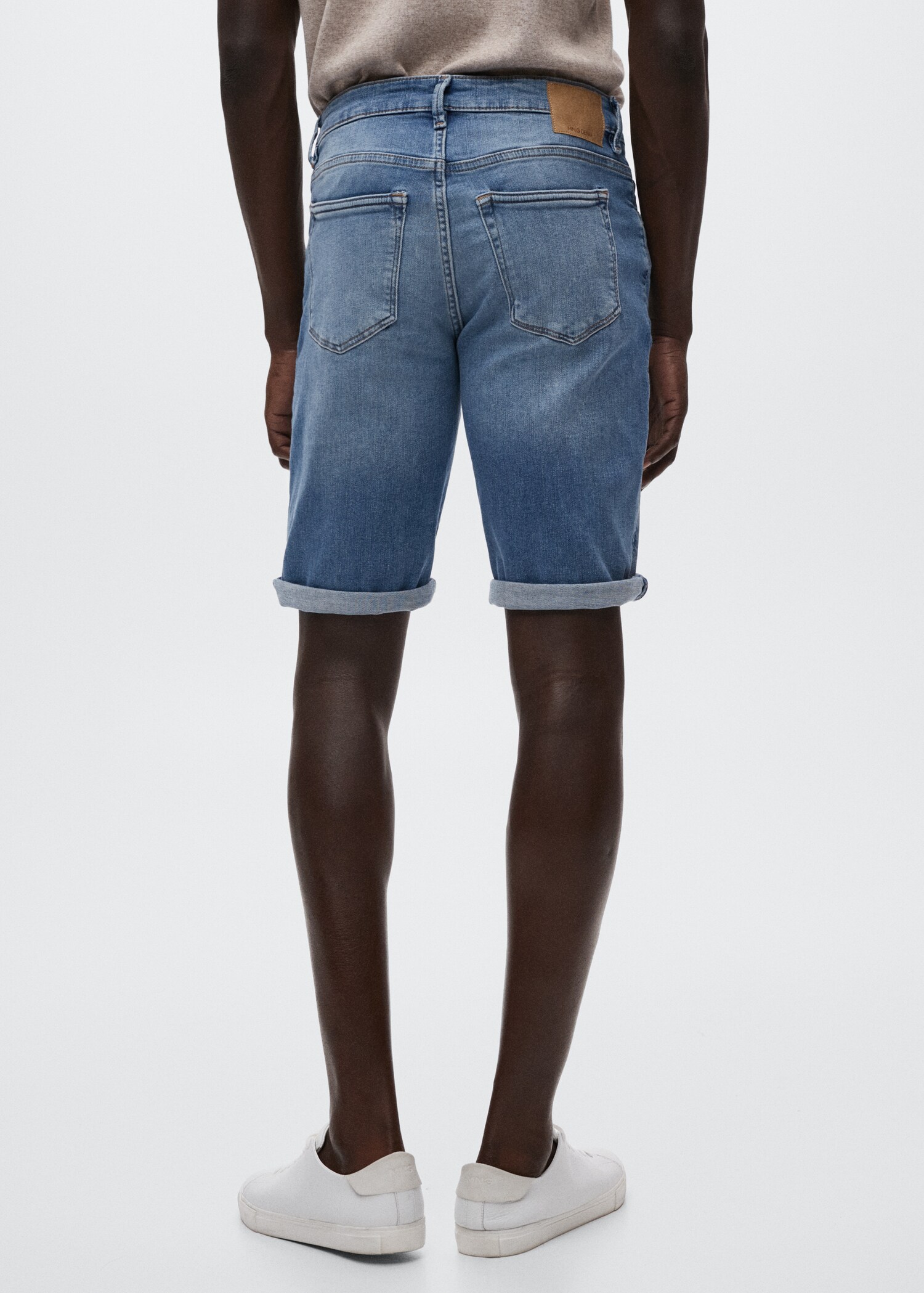 Calções de ganga slim fit - Verso do artigo