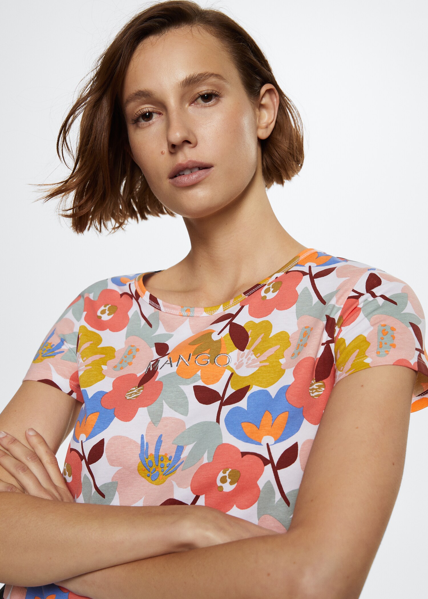 Embroidered logo print t-shirt - Details of the article 1