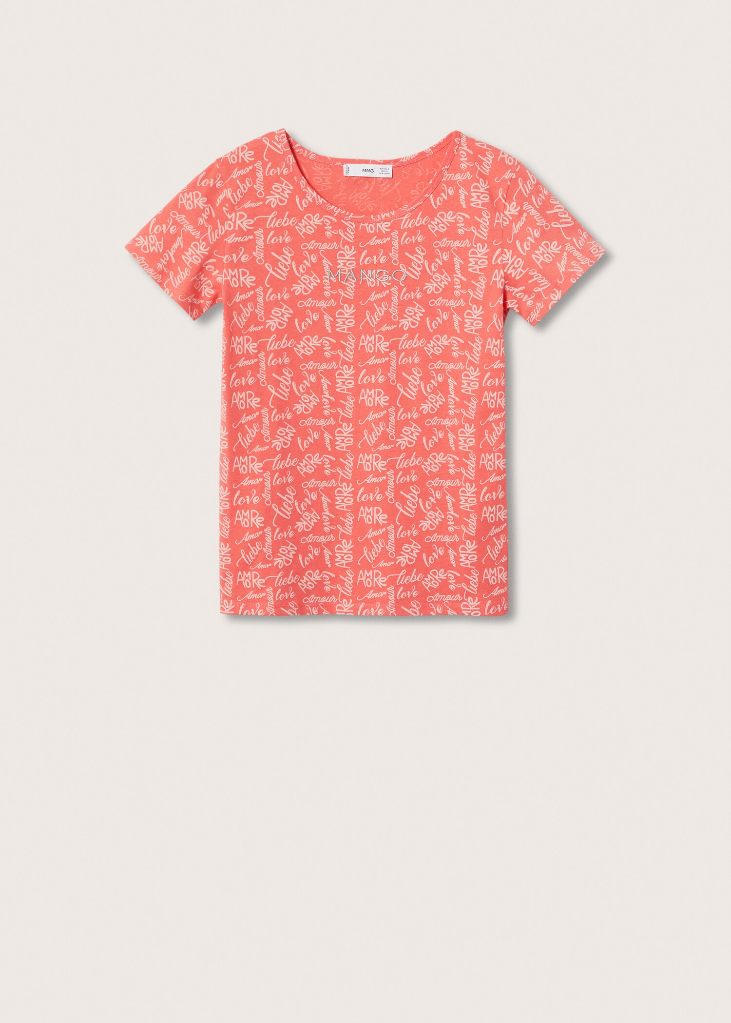 Embroidered logo print t-shirt - Article without model