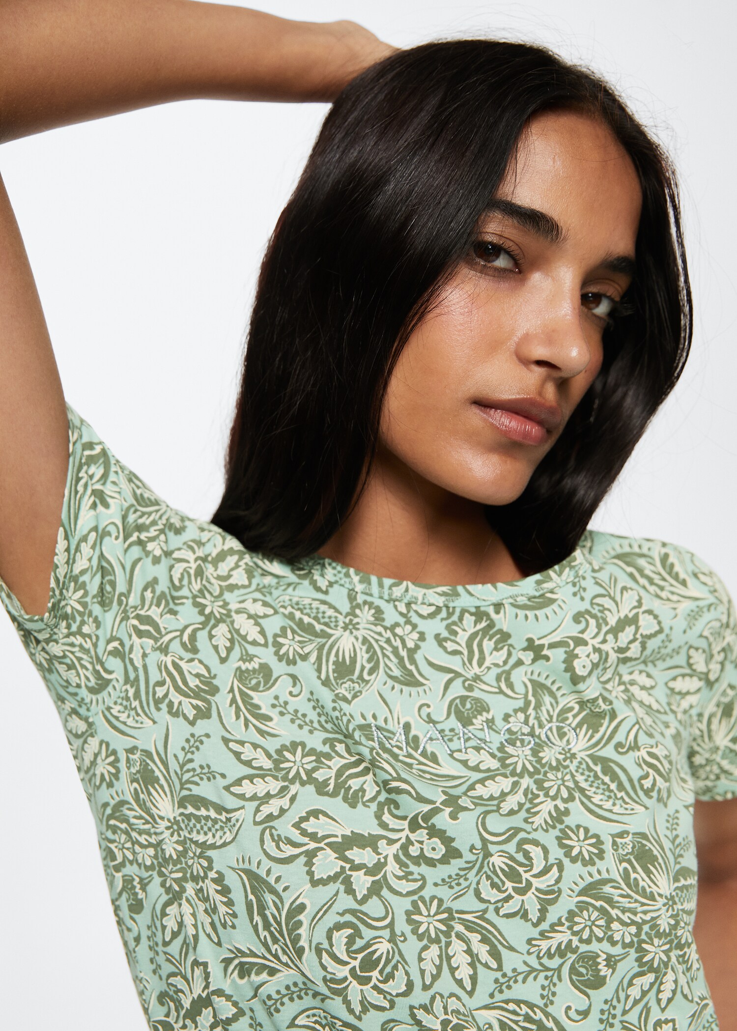Embroidered logo print t-shirt - Details of the article 1