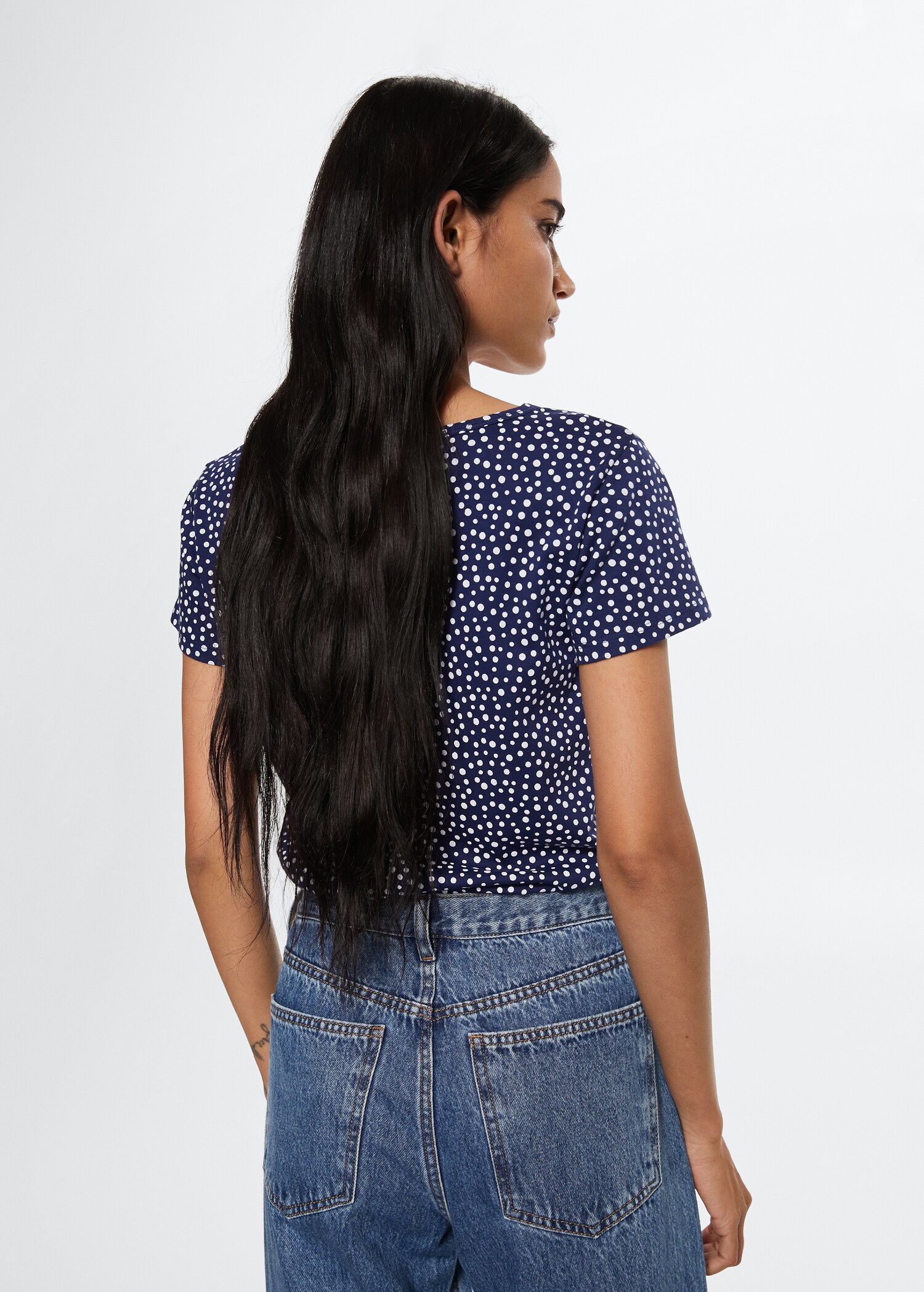 Embroidered logo print t-shirt - Reverse of the article