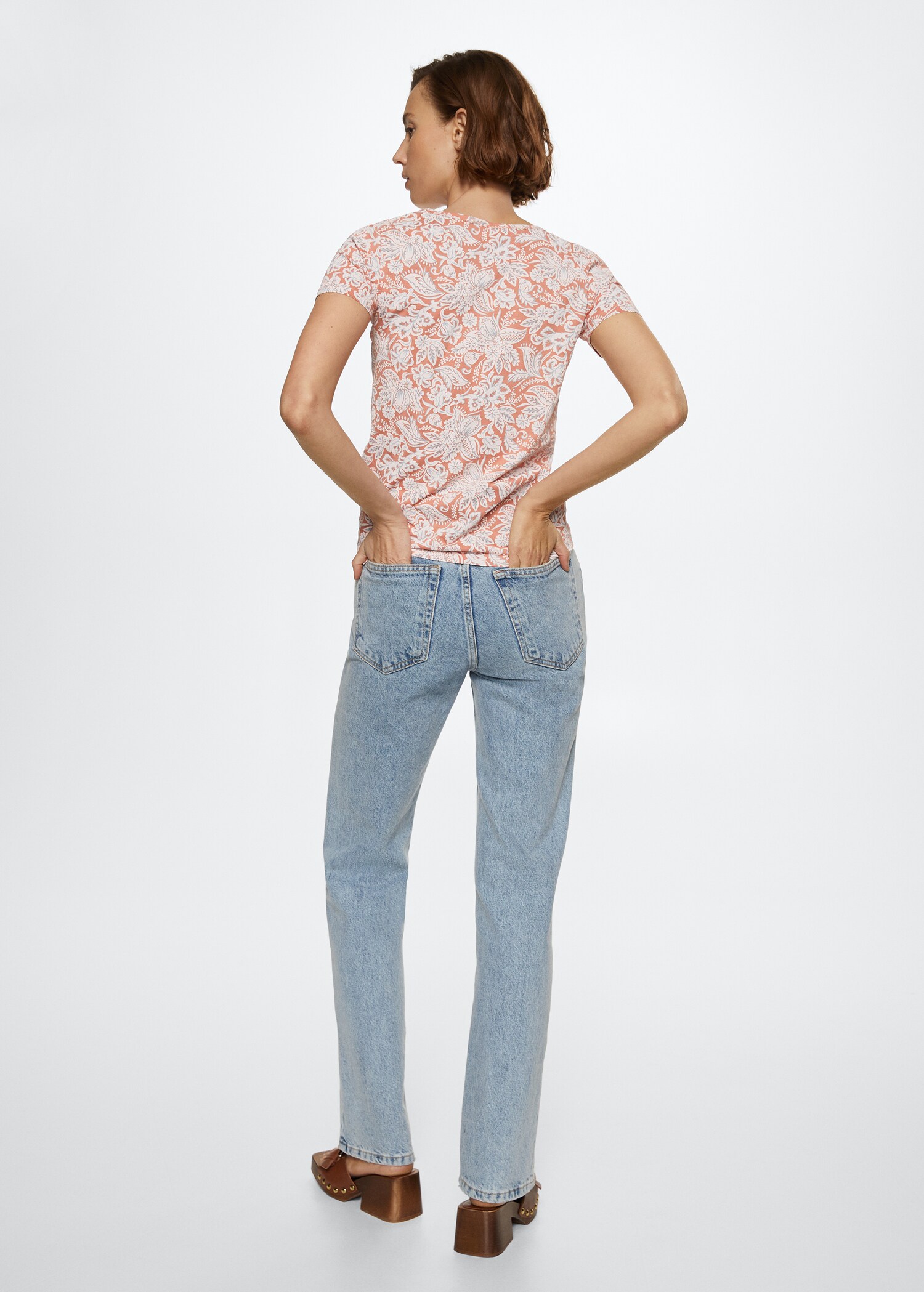 Embroidered logo print t-shirt - Reverse of the article