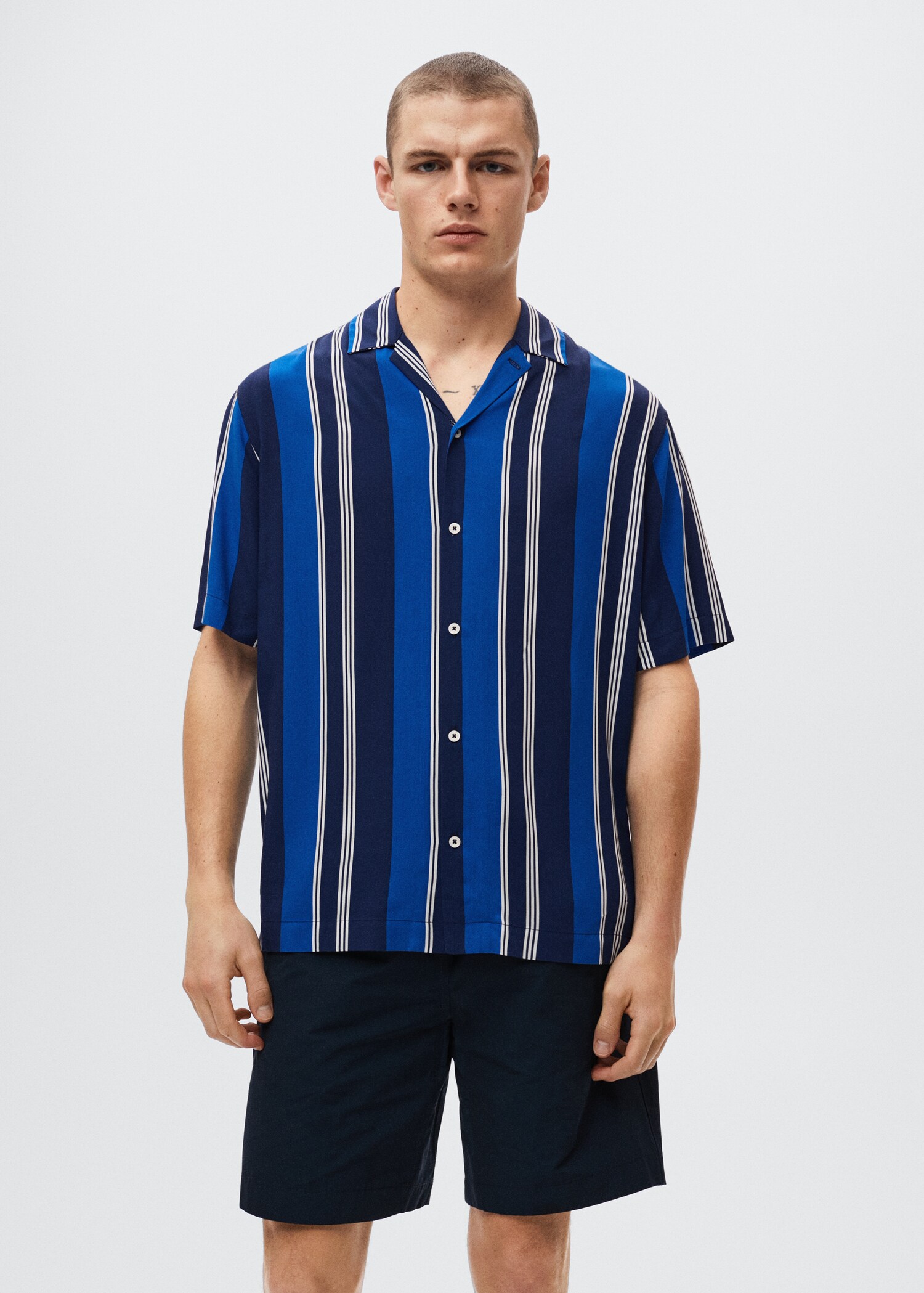 Camisa fluida rayas - Plano medio