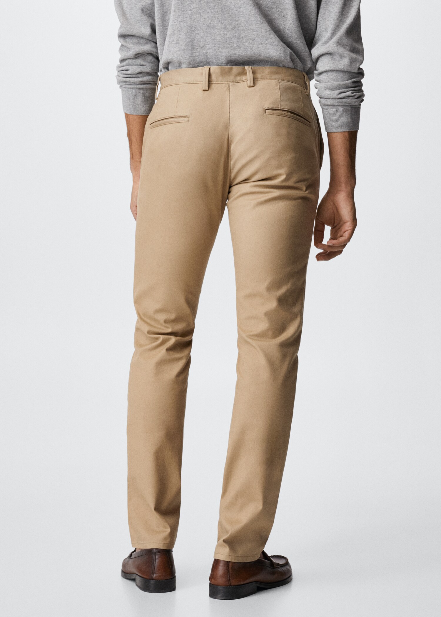Pantalon chino slim fit serge - Verso de l’article