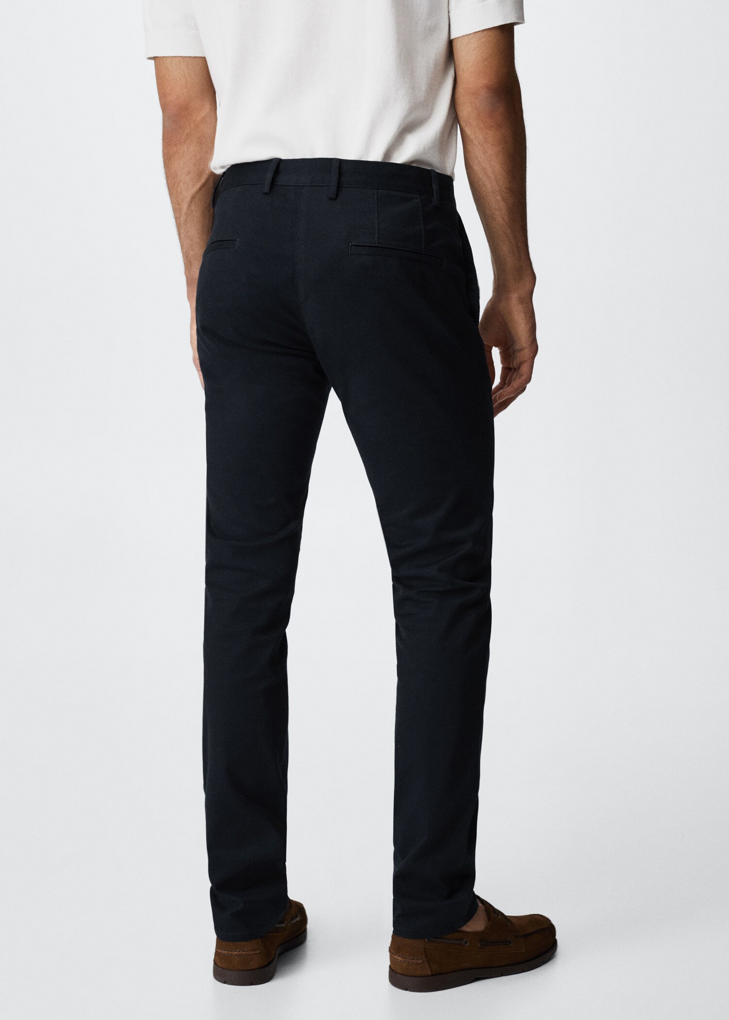 Slim fit serge chino trousers - Зворотна сторона товару
