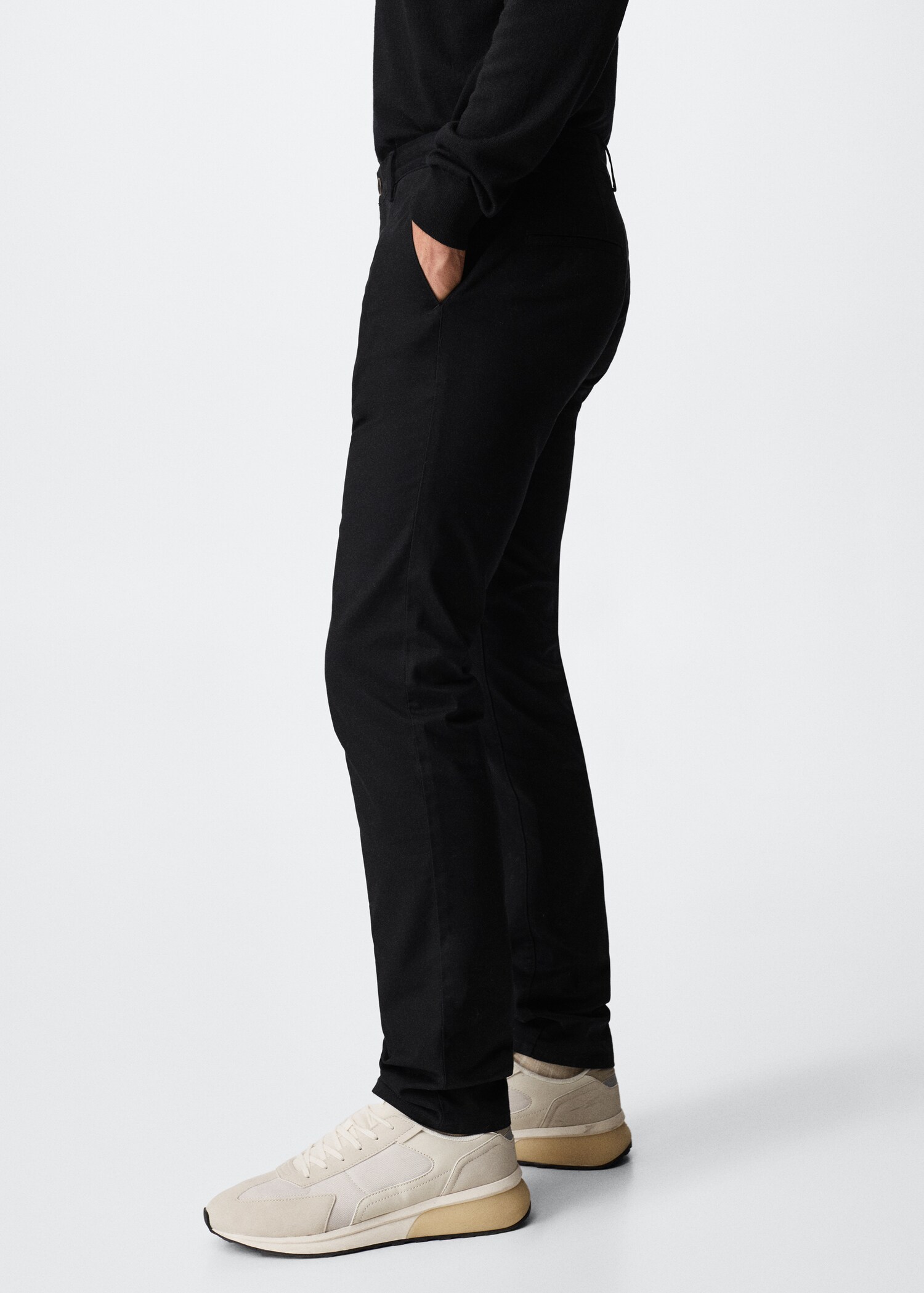 Slim fit serge chino trousers - Детальніше про товар 2