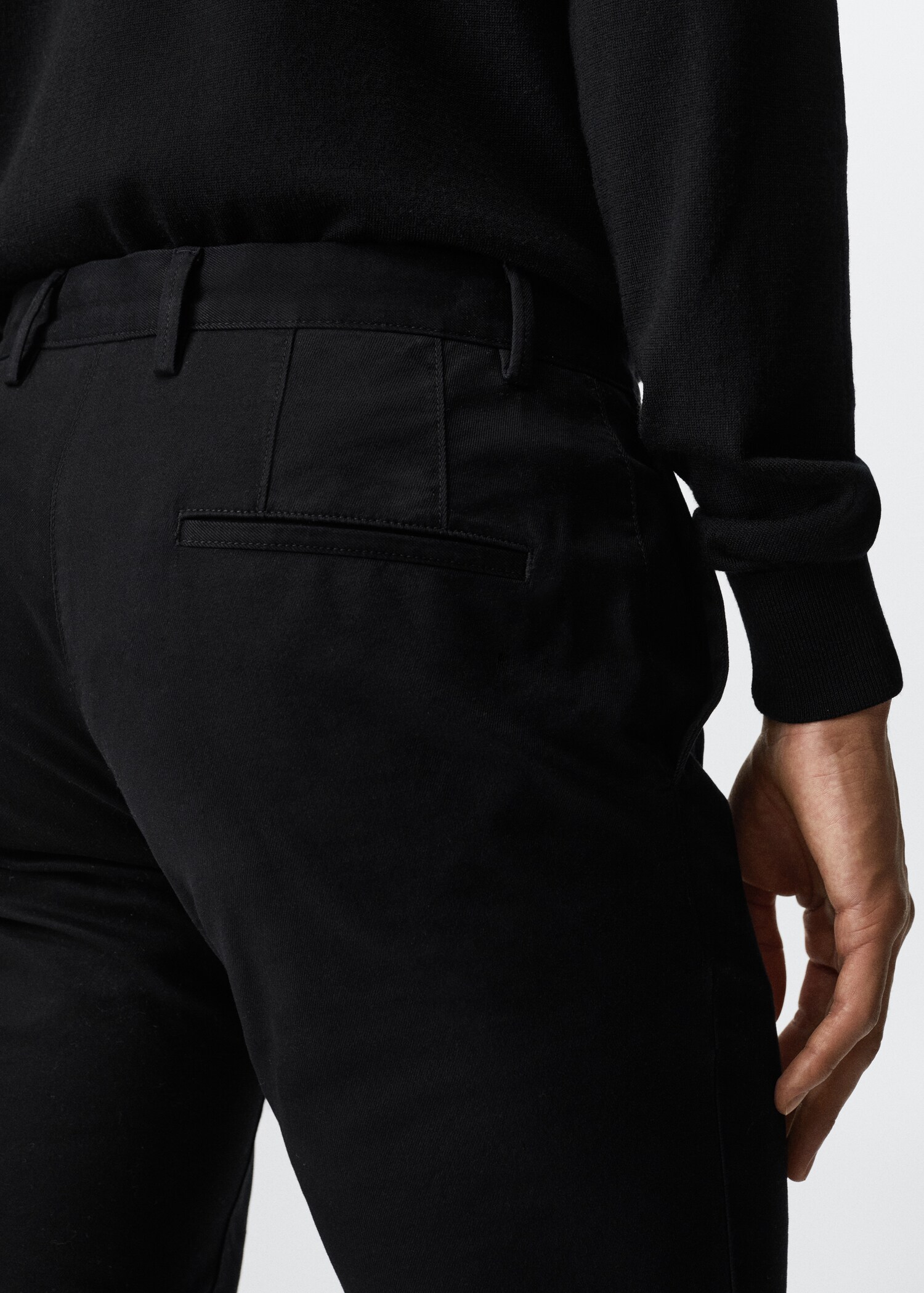 Slim fit serge chino trousers - Детальніше про товар 3