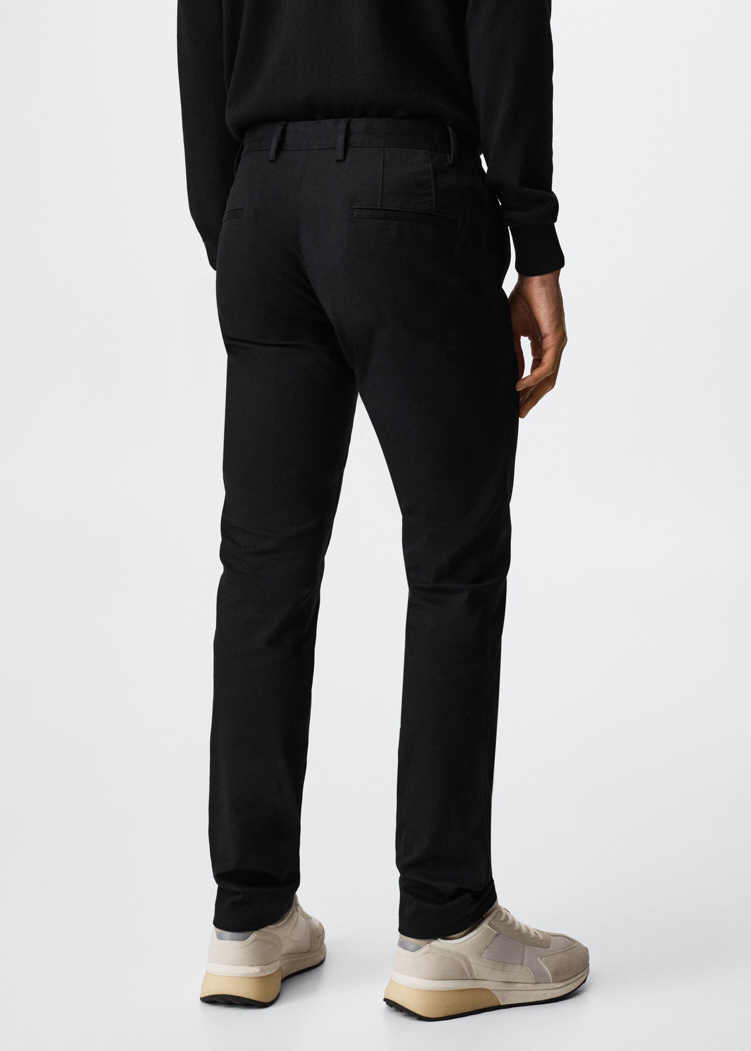 Slim fit serge chino trousers - Зворотна сторона товару
