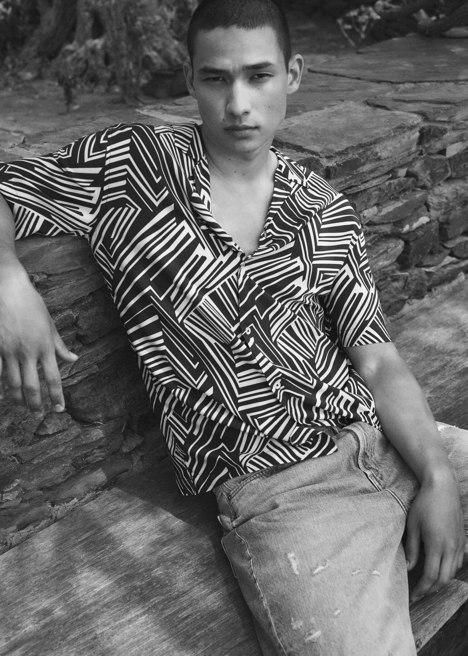 Camisa fluida estampada - Detalle del artículo 5