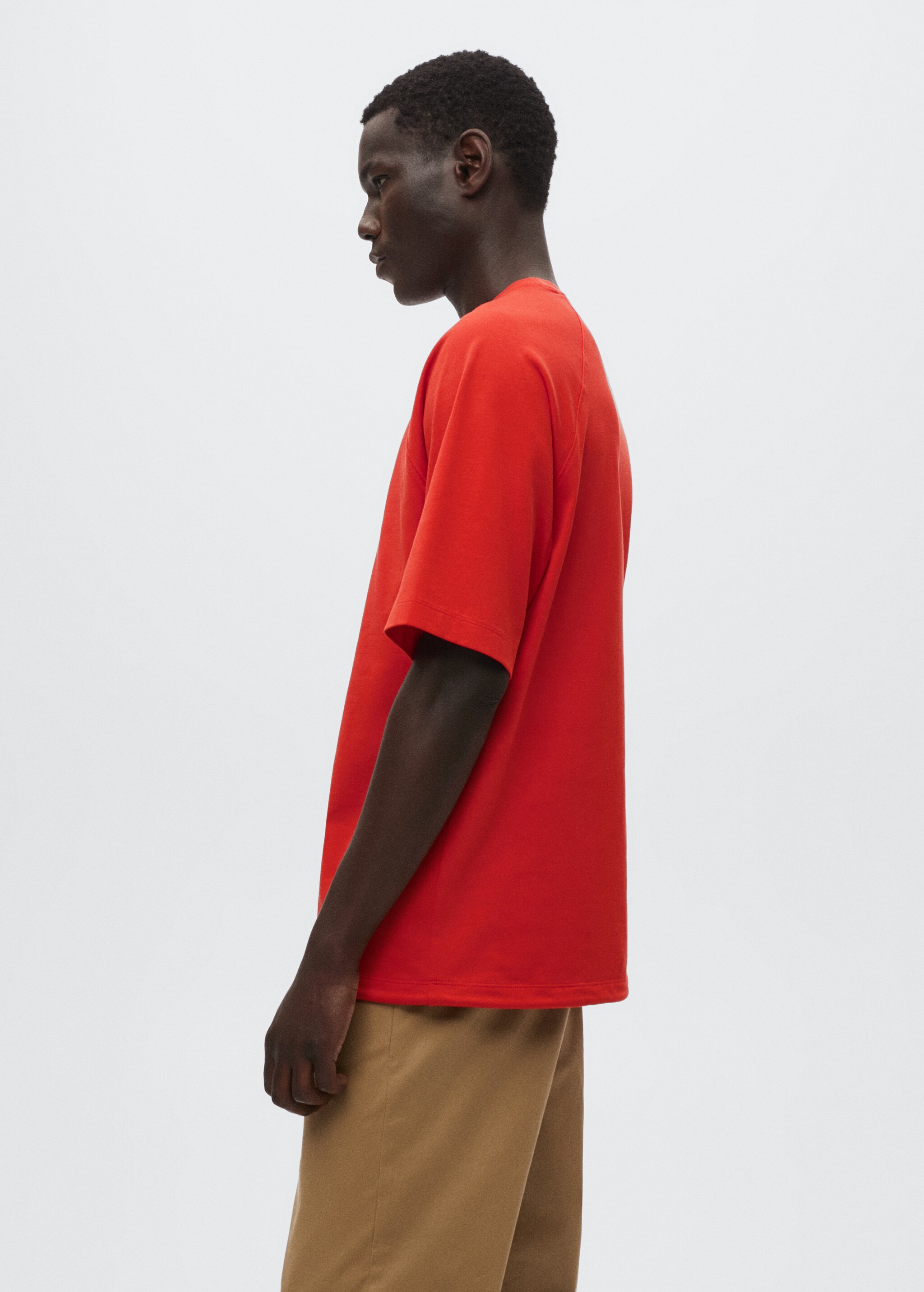 Cotton t-shirt with drawstring - Details of the article 2