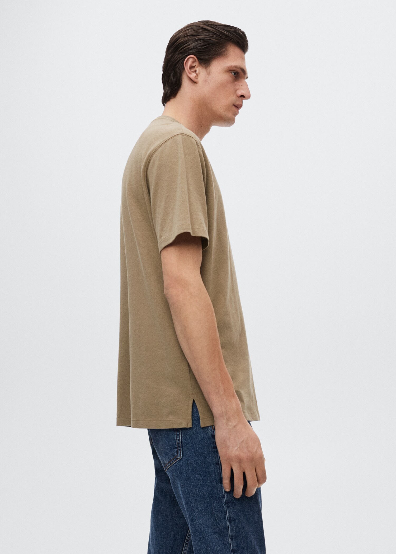 T-Shirt aus Leinen-Baumwoll-Mix - Detail des Artikels 2