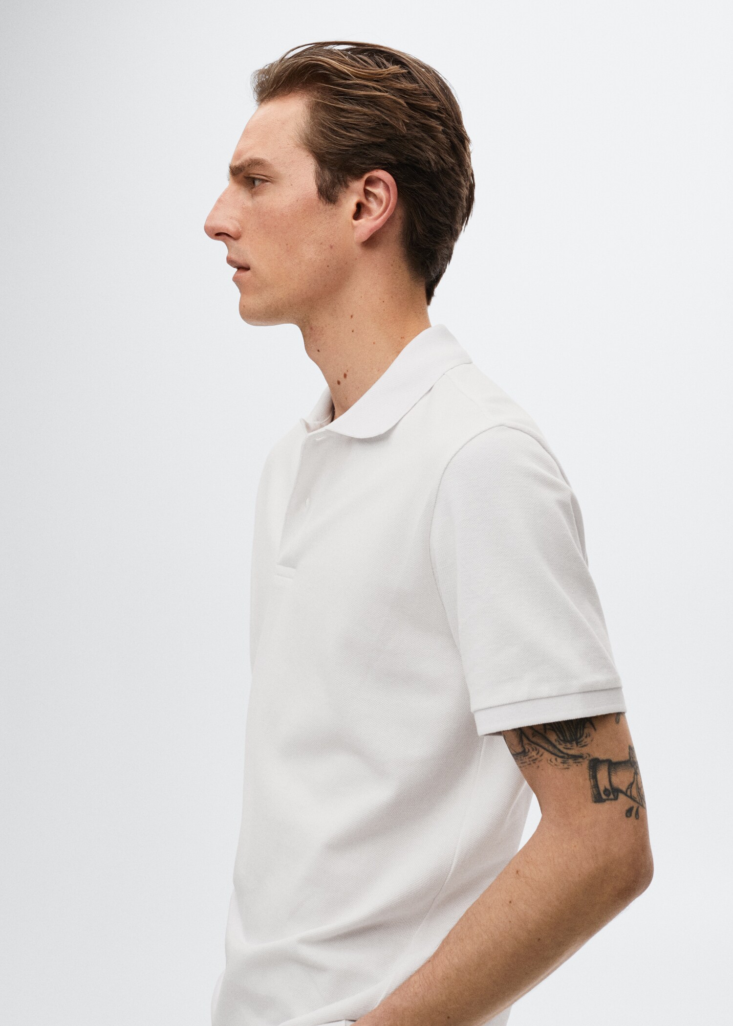 Cotton piqué polo shirt - Details of the article 2