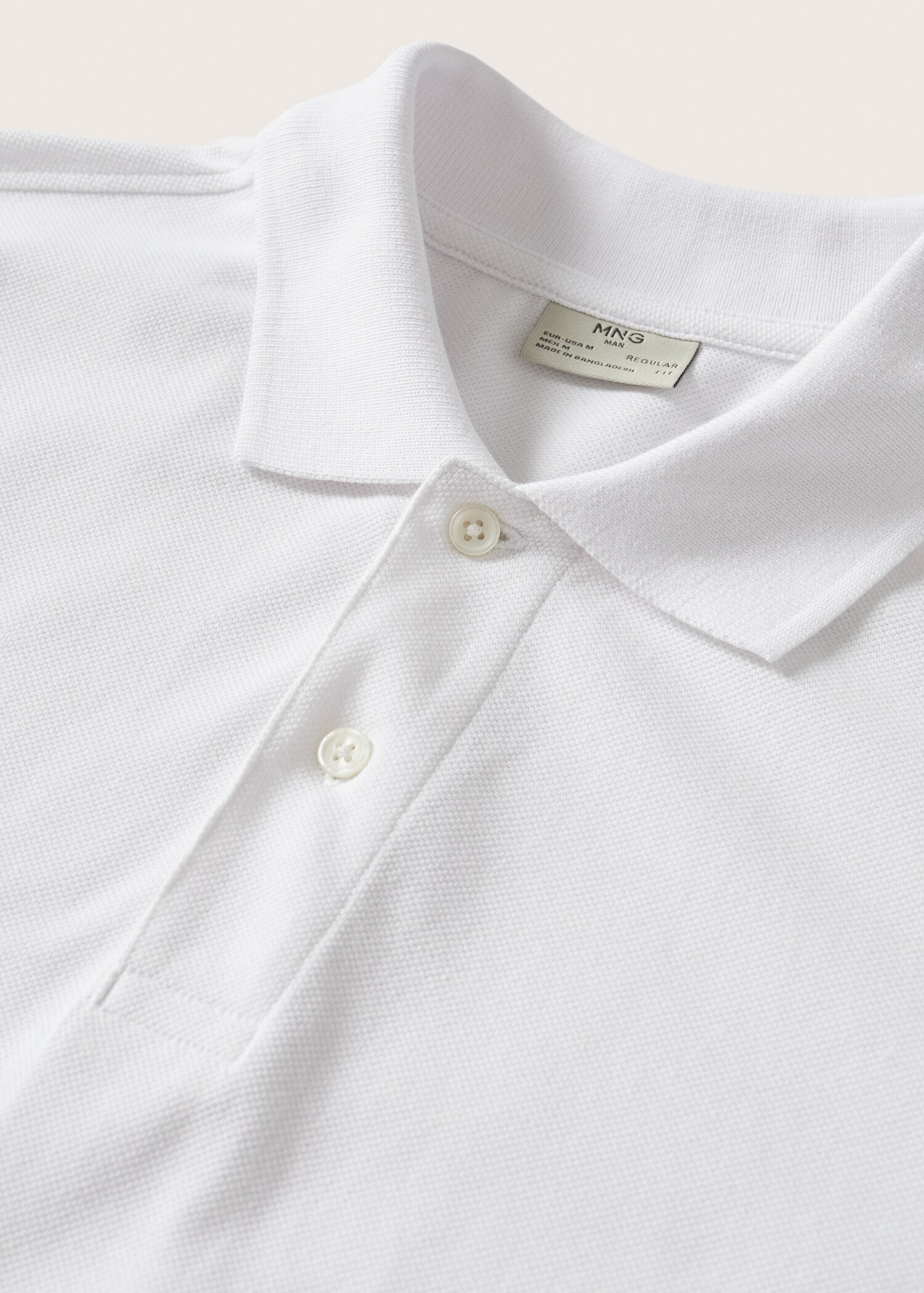 Cotton piqué polo shirt - Details of the article 8