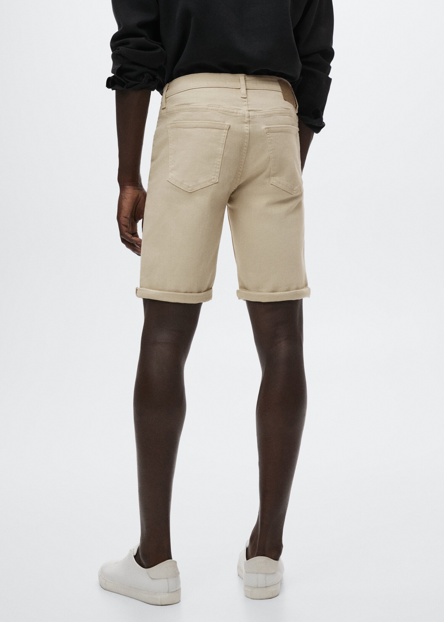 Bermuda en jean coton stretch - Verso de l’article