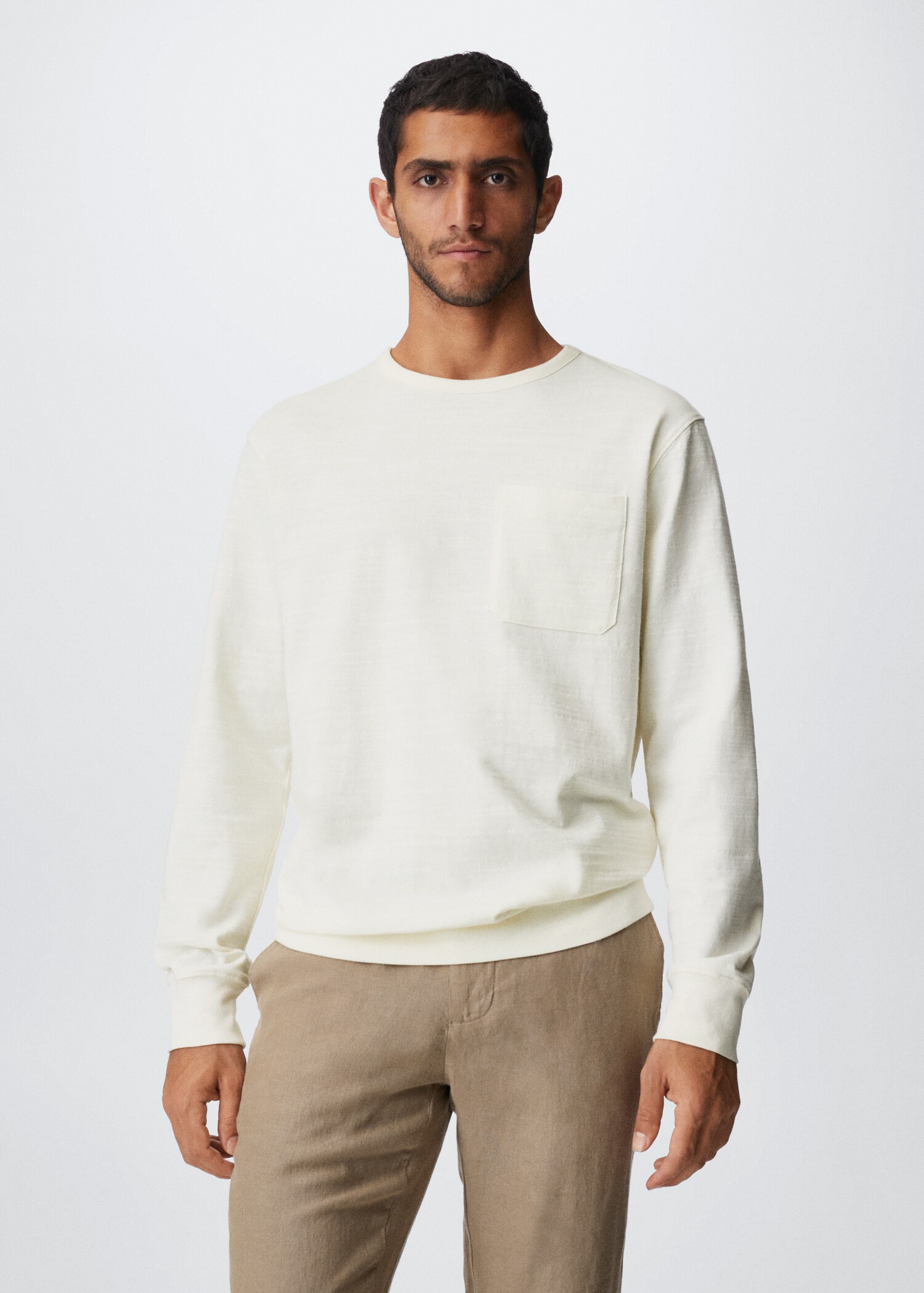 Pocket cotton sweatshirt - Medium plane