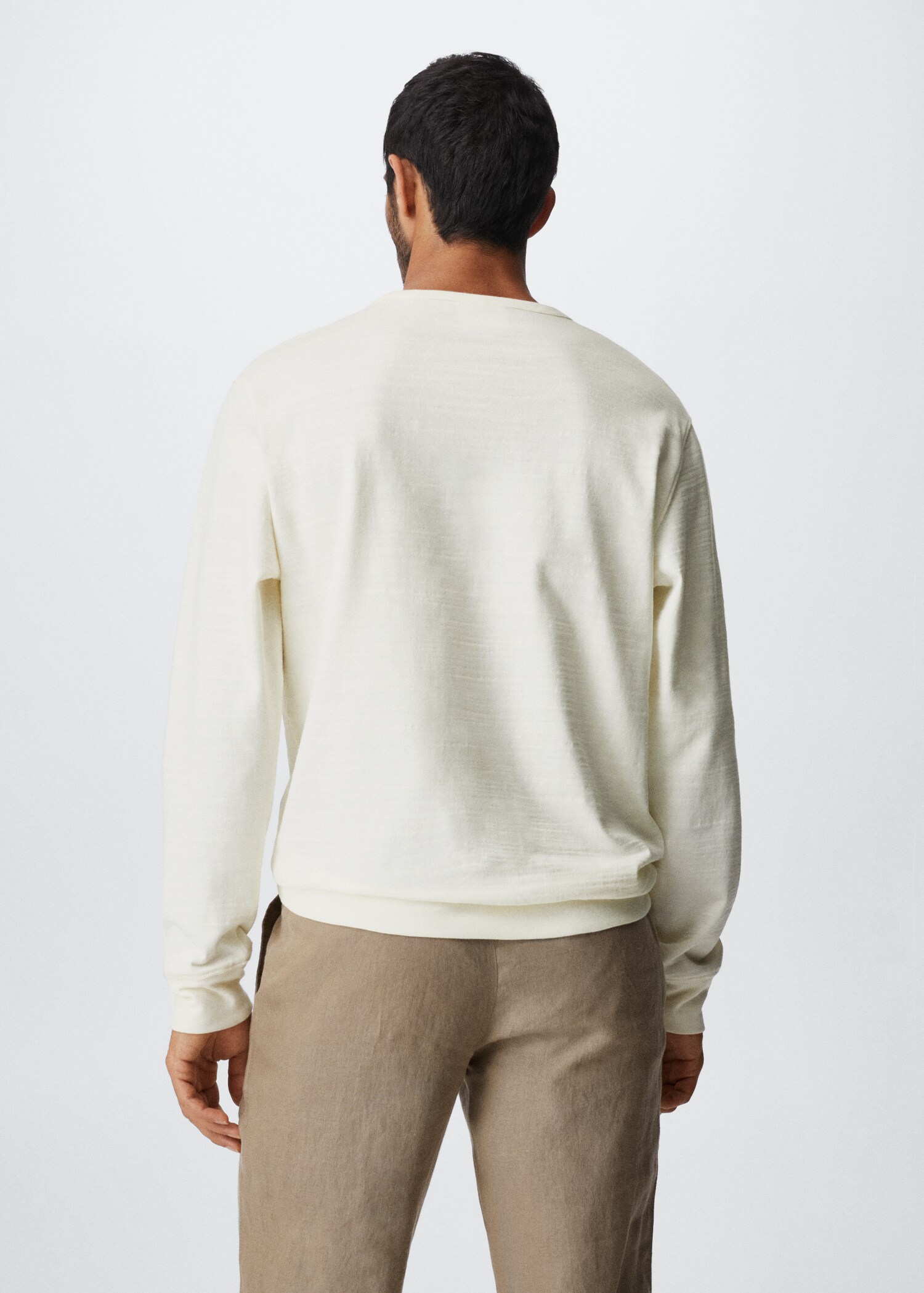 Pocket cotton sweatshirt - Reverse of the article