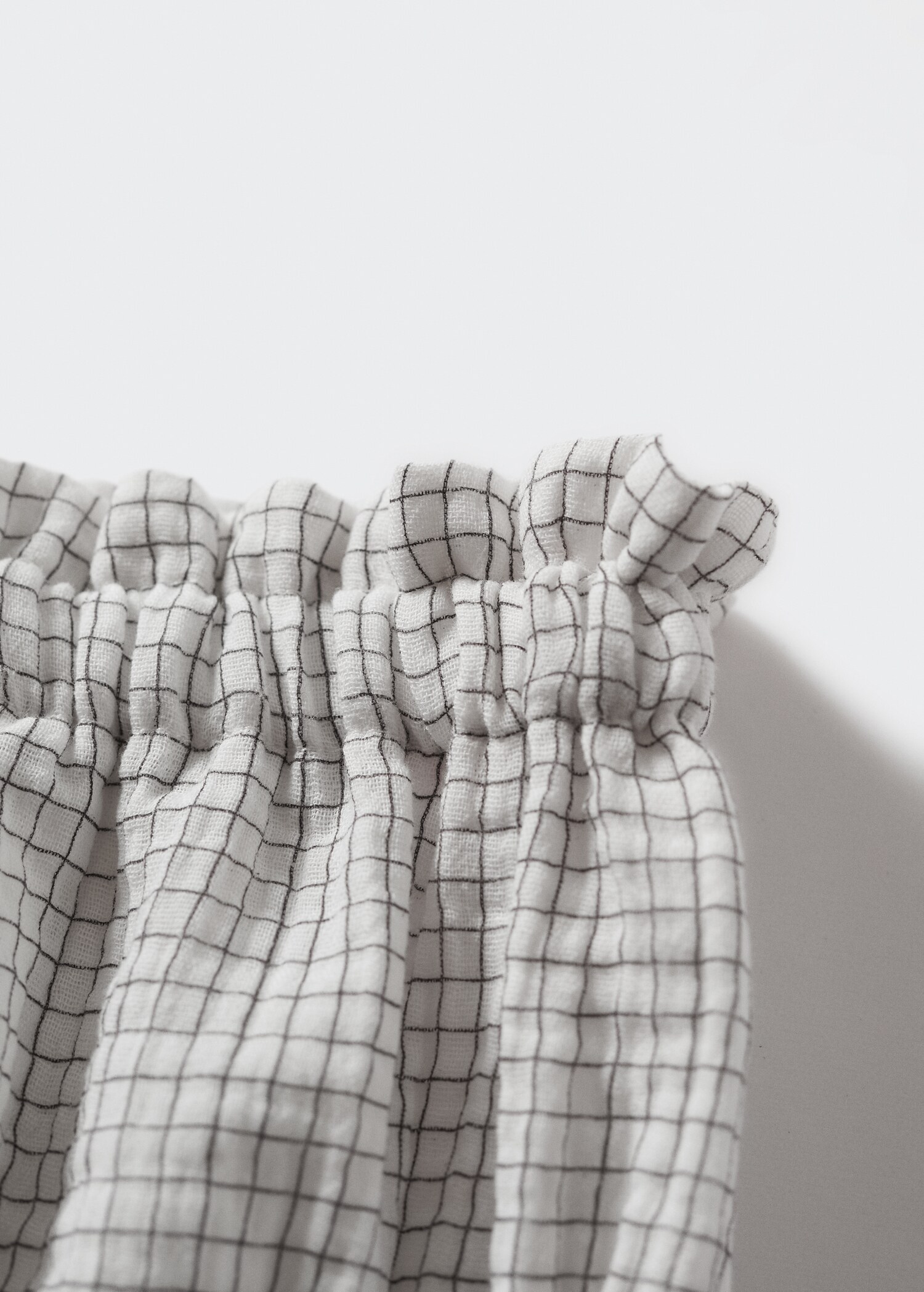 checked cotton shorts - تفاصيل المنتج 7