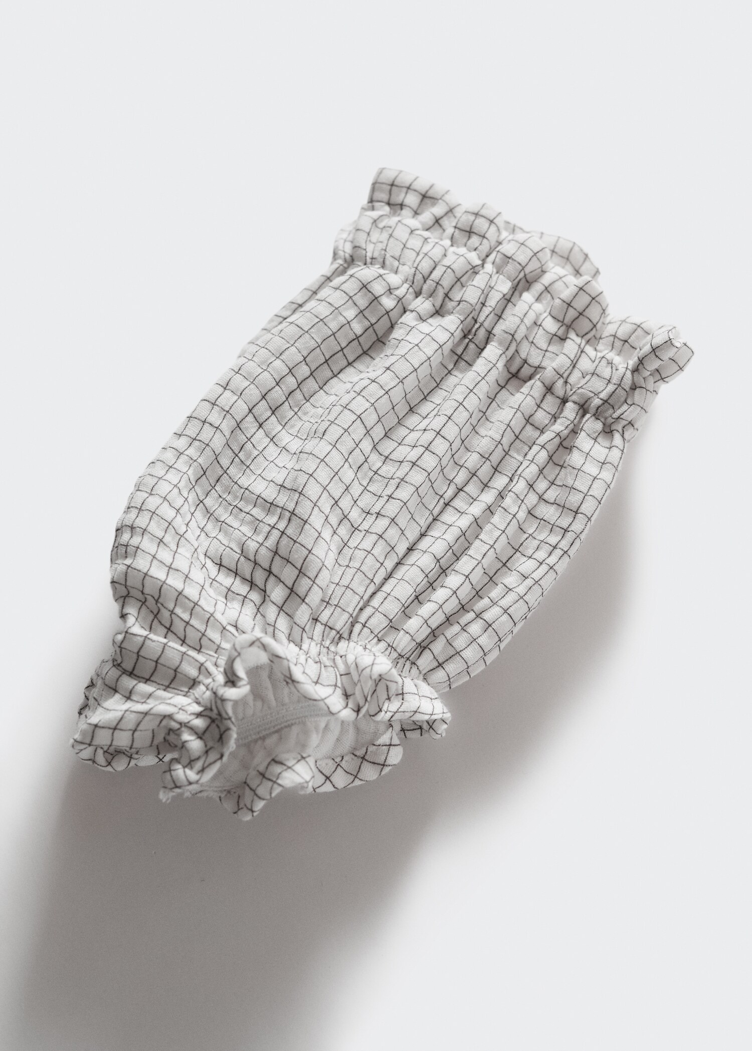 checked cotton shorts - تفاصيل المنتج 8