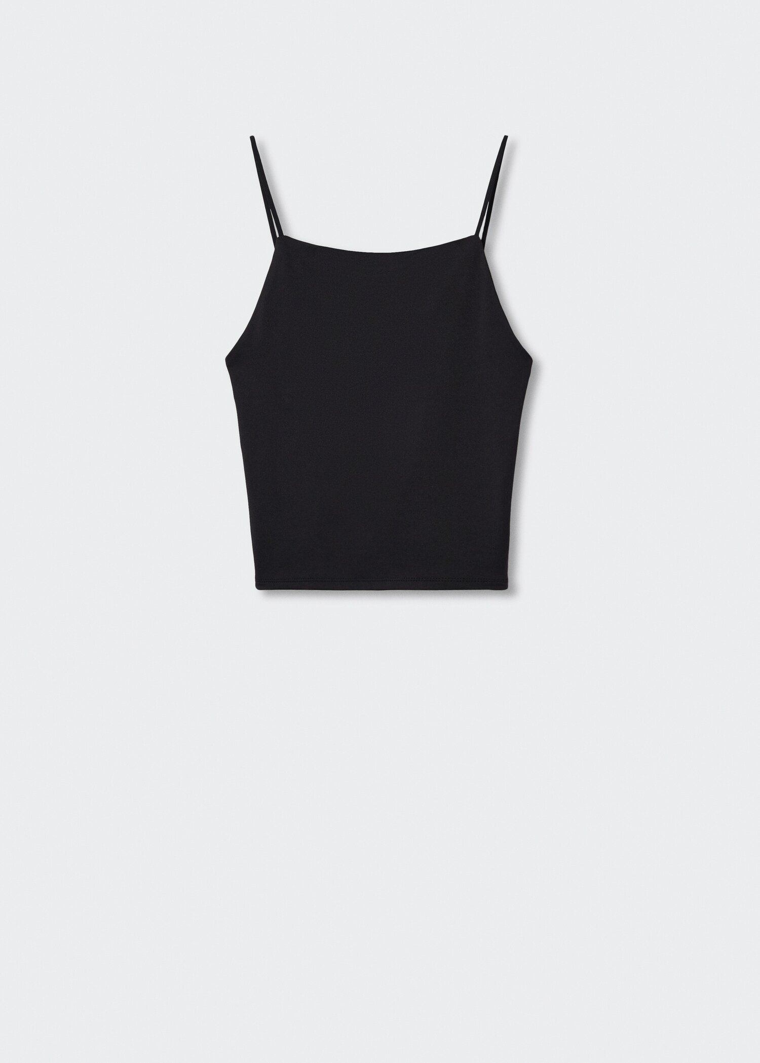 Krótki top z dekoltem halter - Artykuł bez modela/modelki