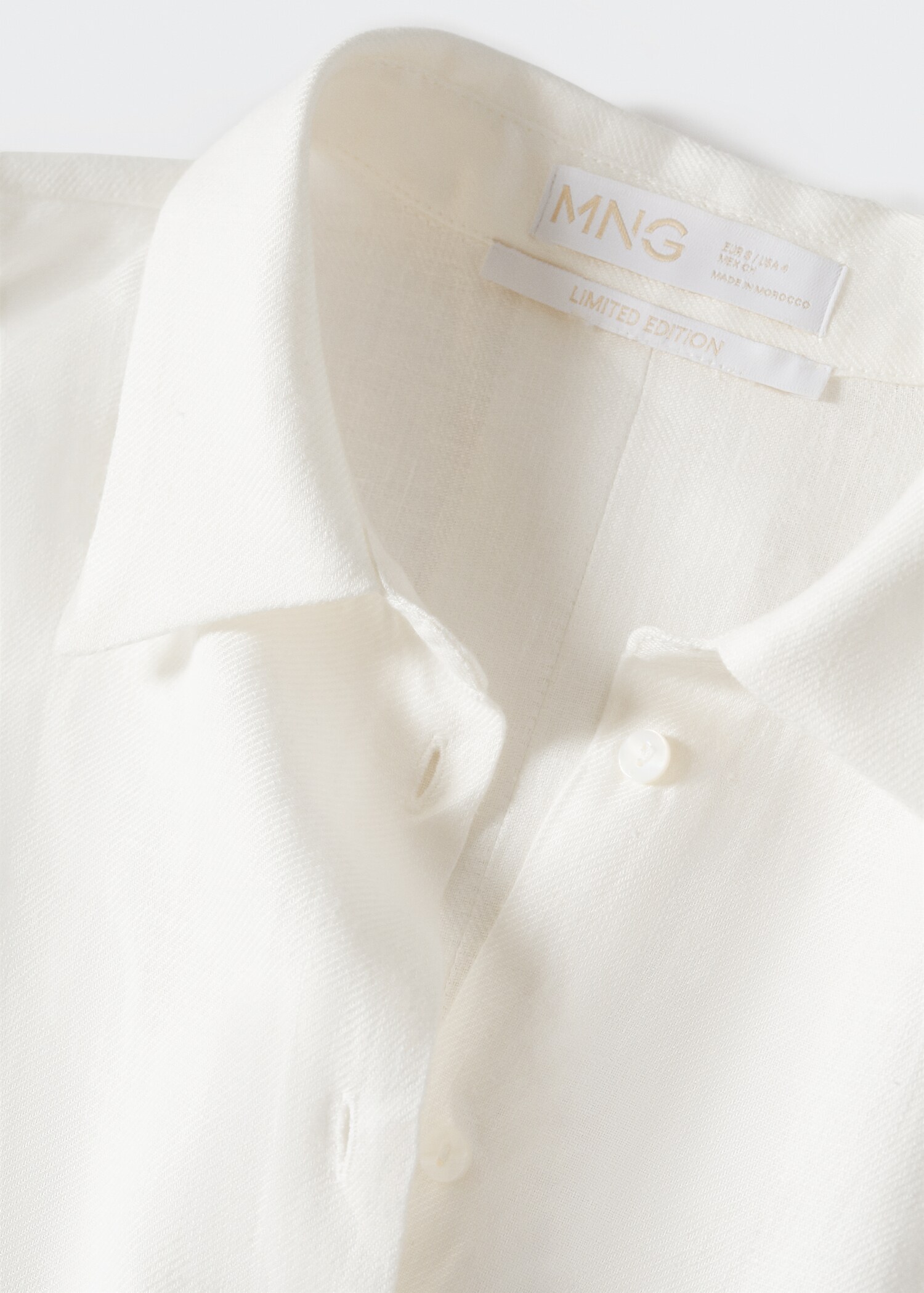 100% linen shirty dress - Details of the article 8