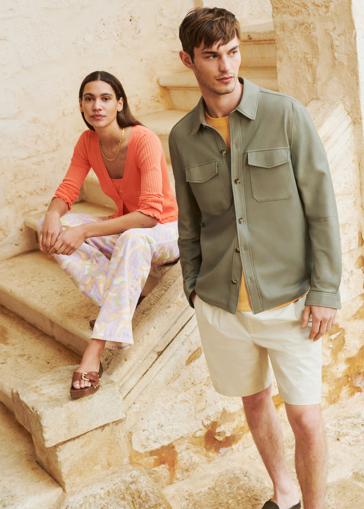 Printed wideleg jeans - Details of the article 5