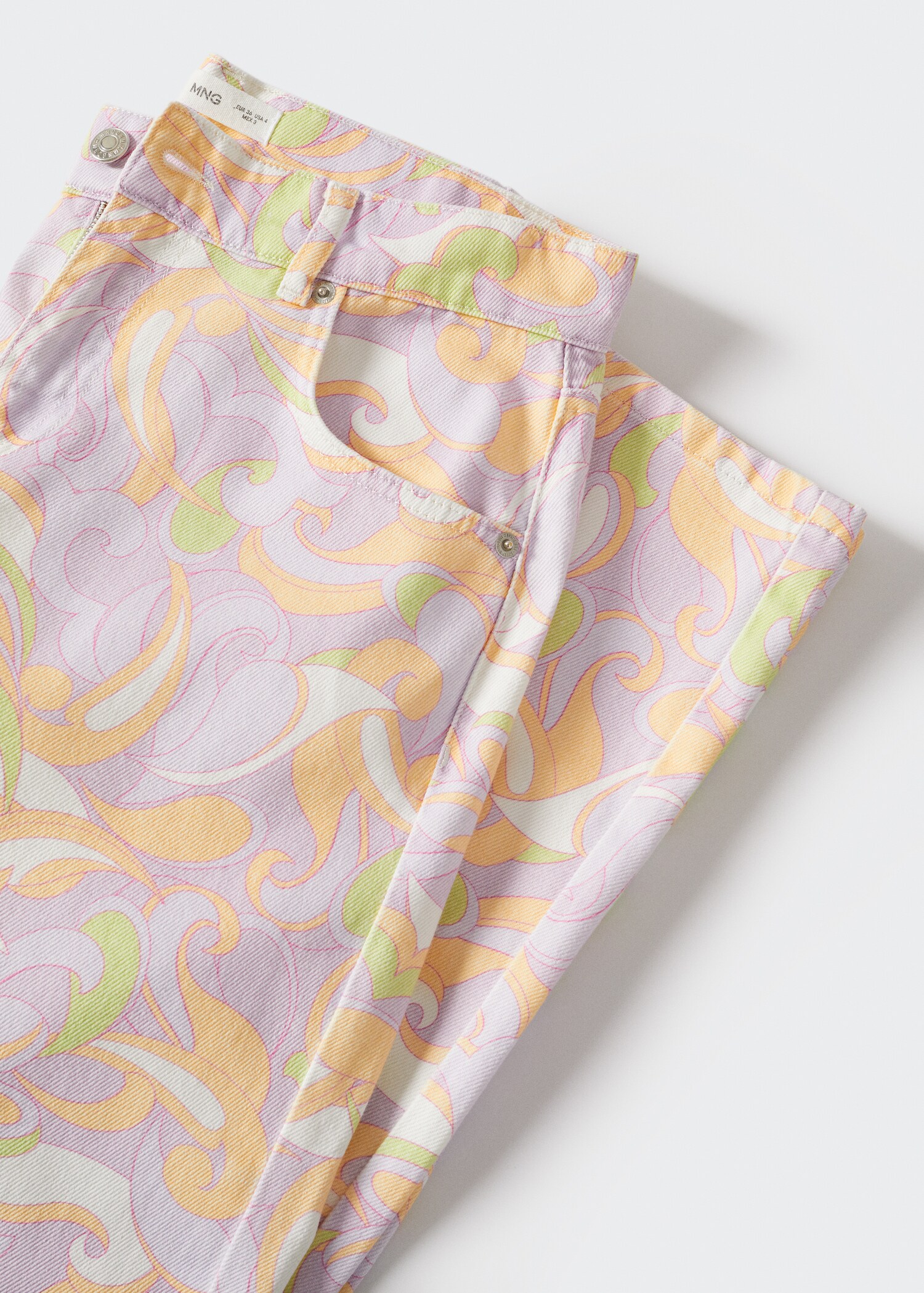 Printed wideleg jeans - Details of the article 8