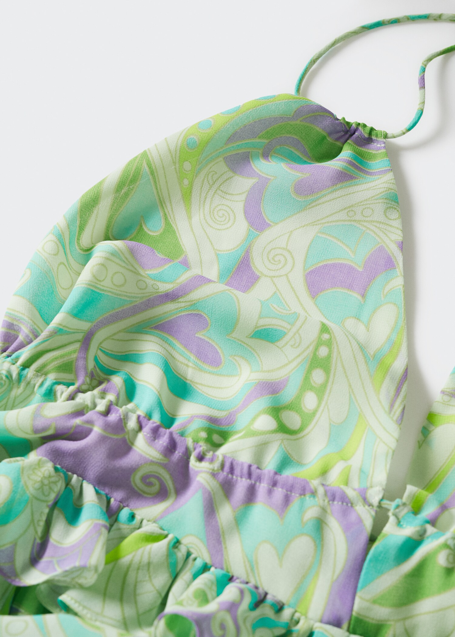 Open back printed dress - Details of the article 8