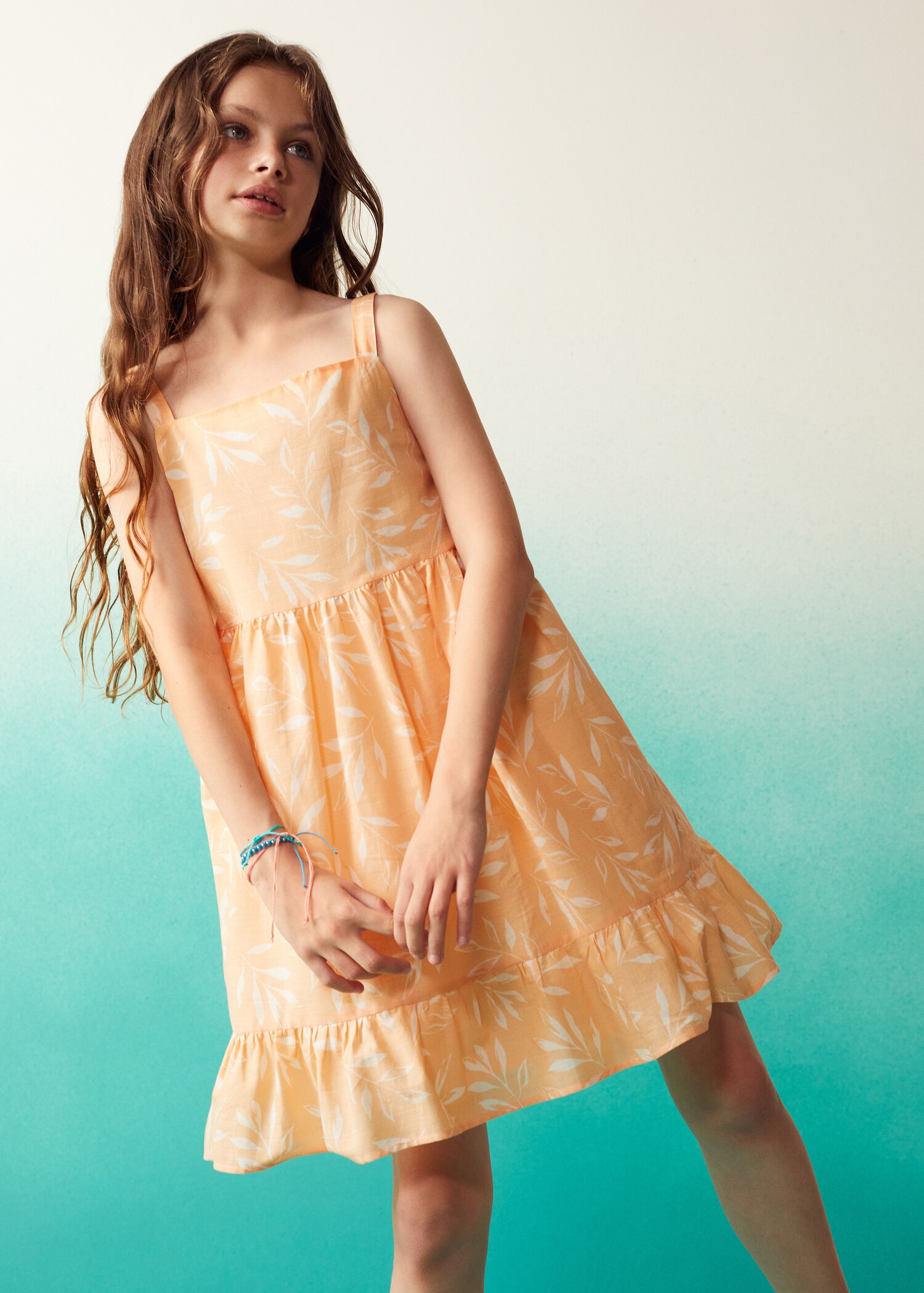 Vestido estampado hojas - Detalle del artículo 5