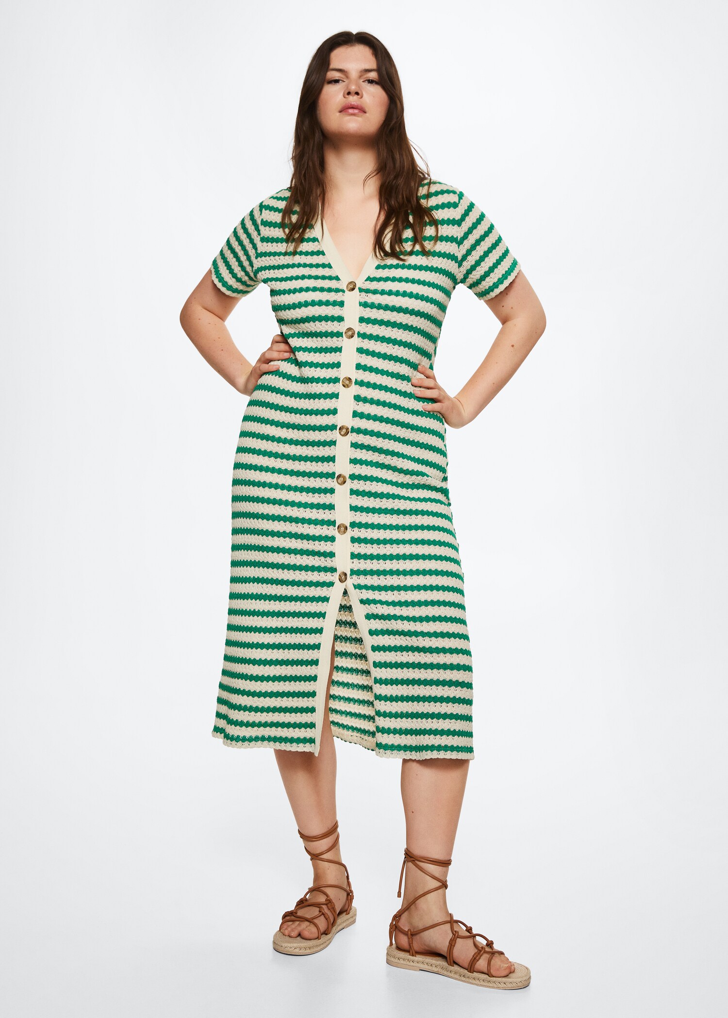 Robe en maille à rayures - Détail de l'article 3