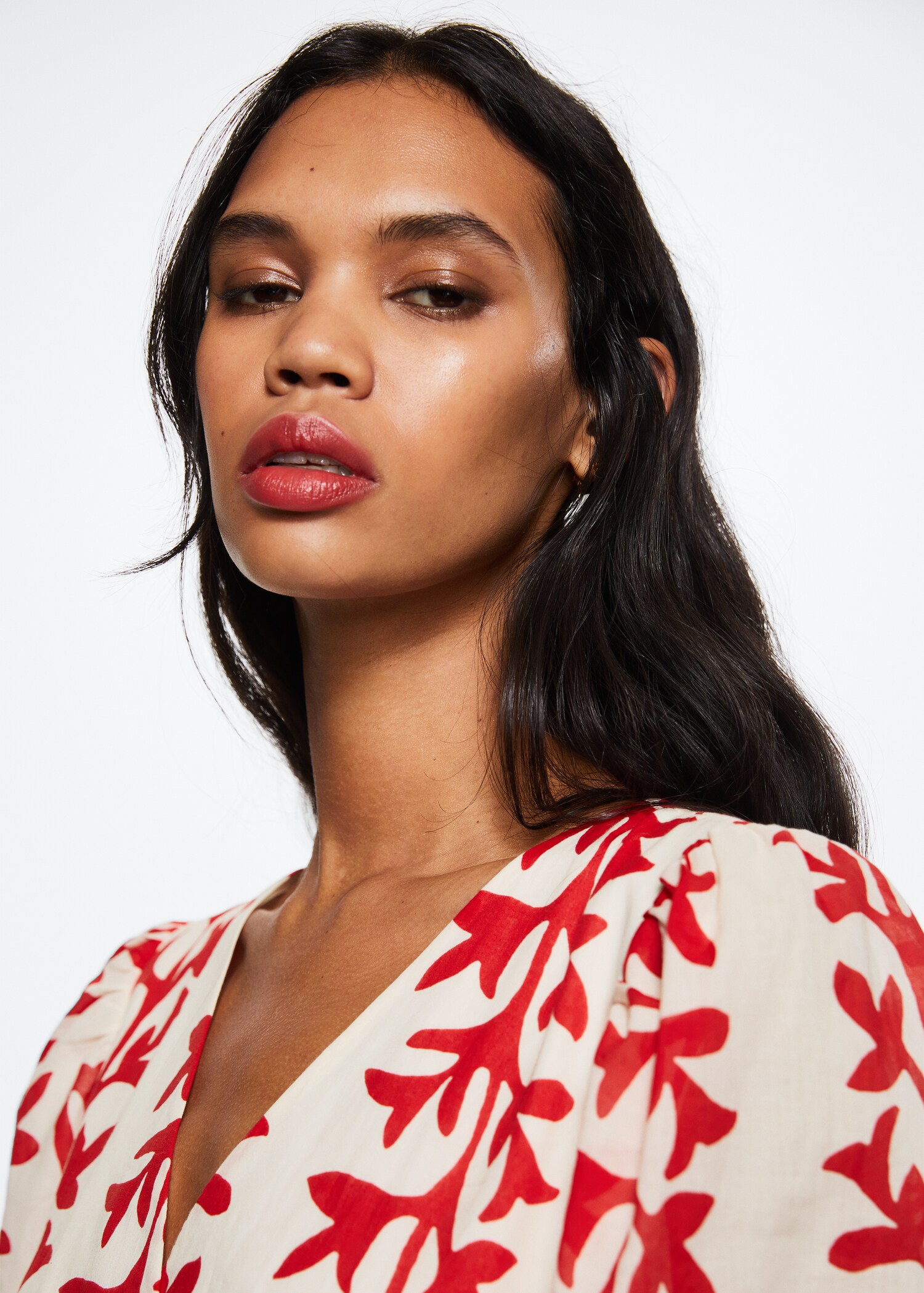 Printed cotton dress - Details of the article 1