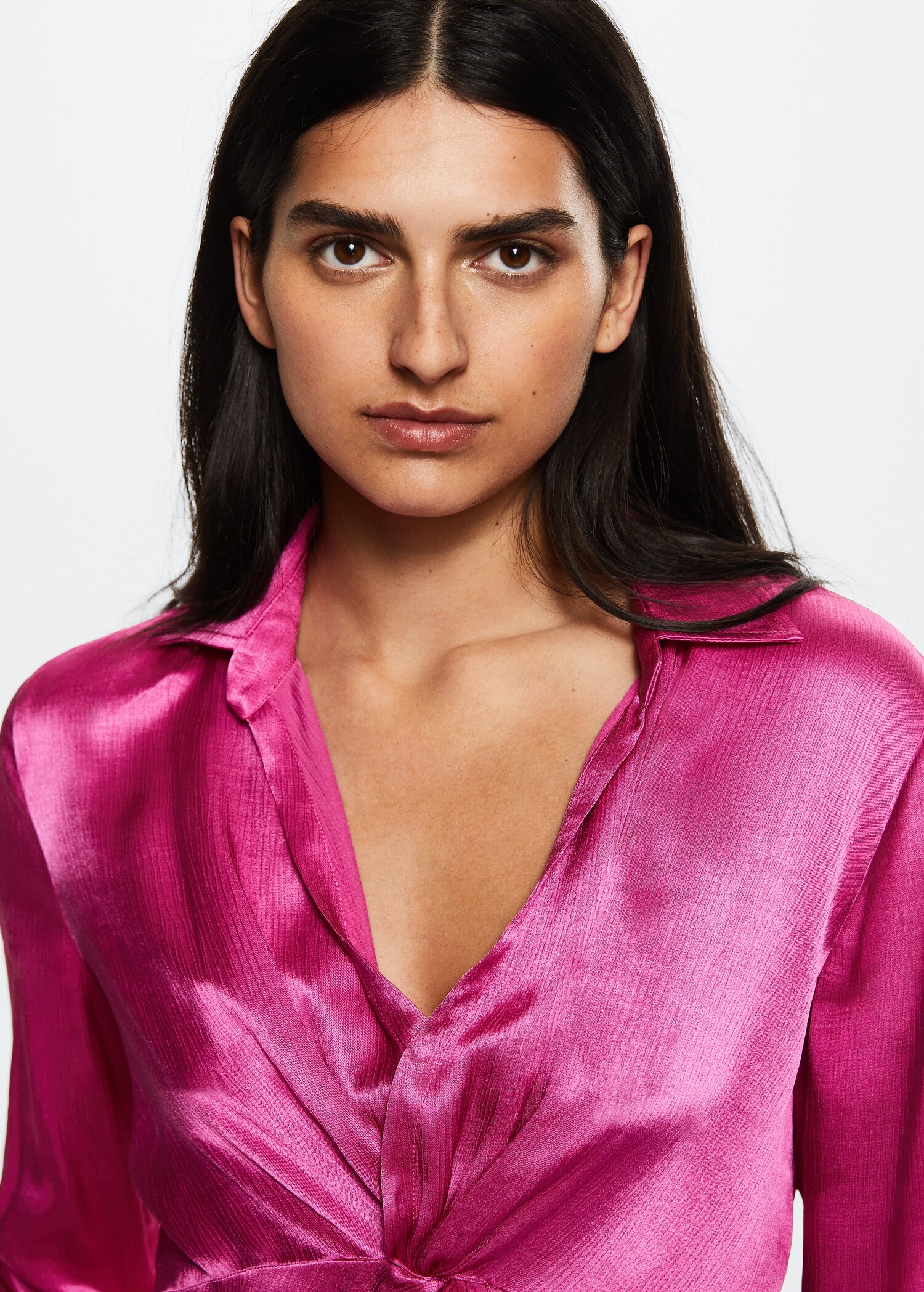 Blouse satinée boutons - Détail de l'article 1