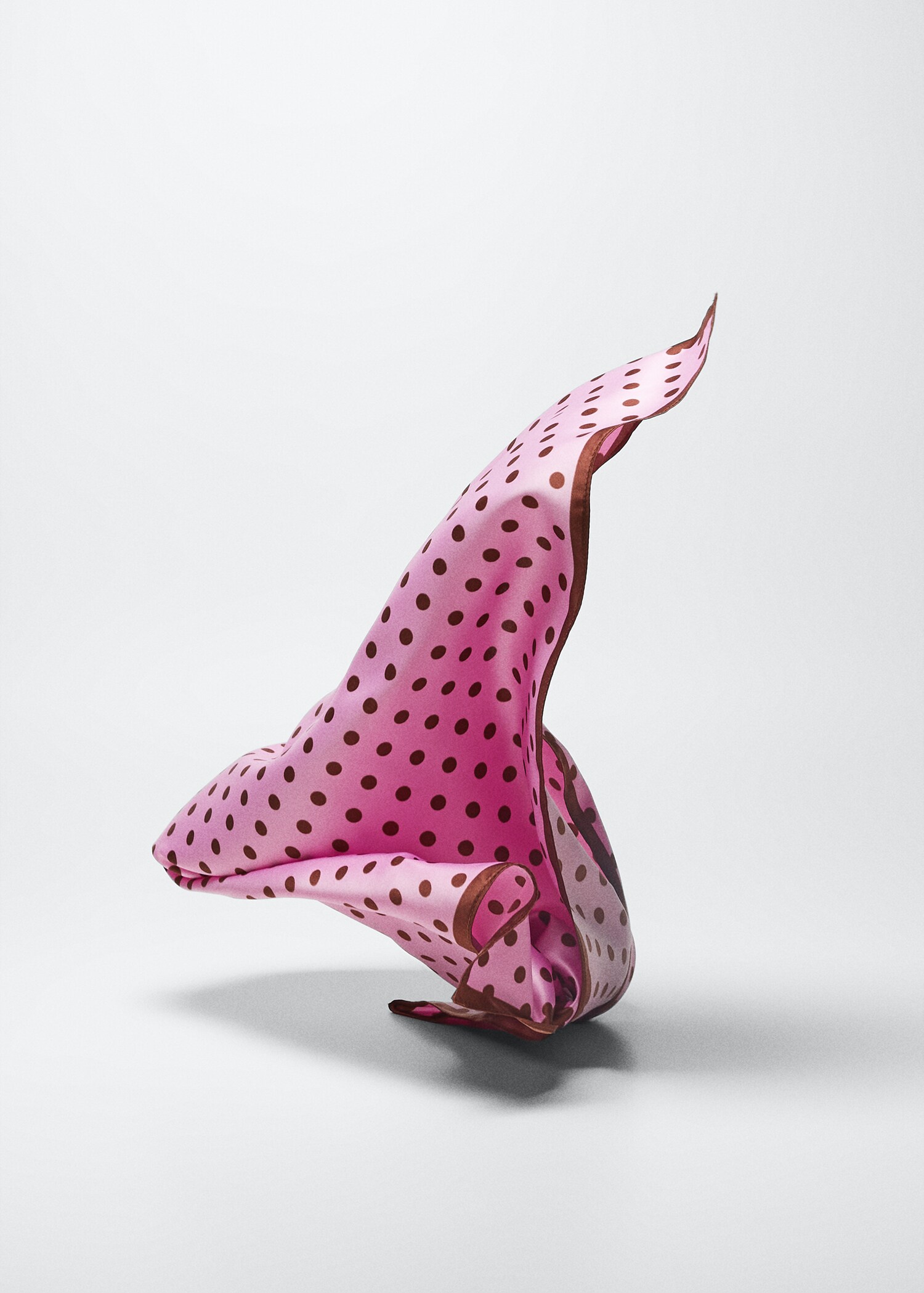 Polka-dot print scarf - Medium plane