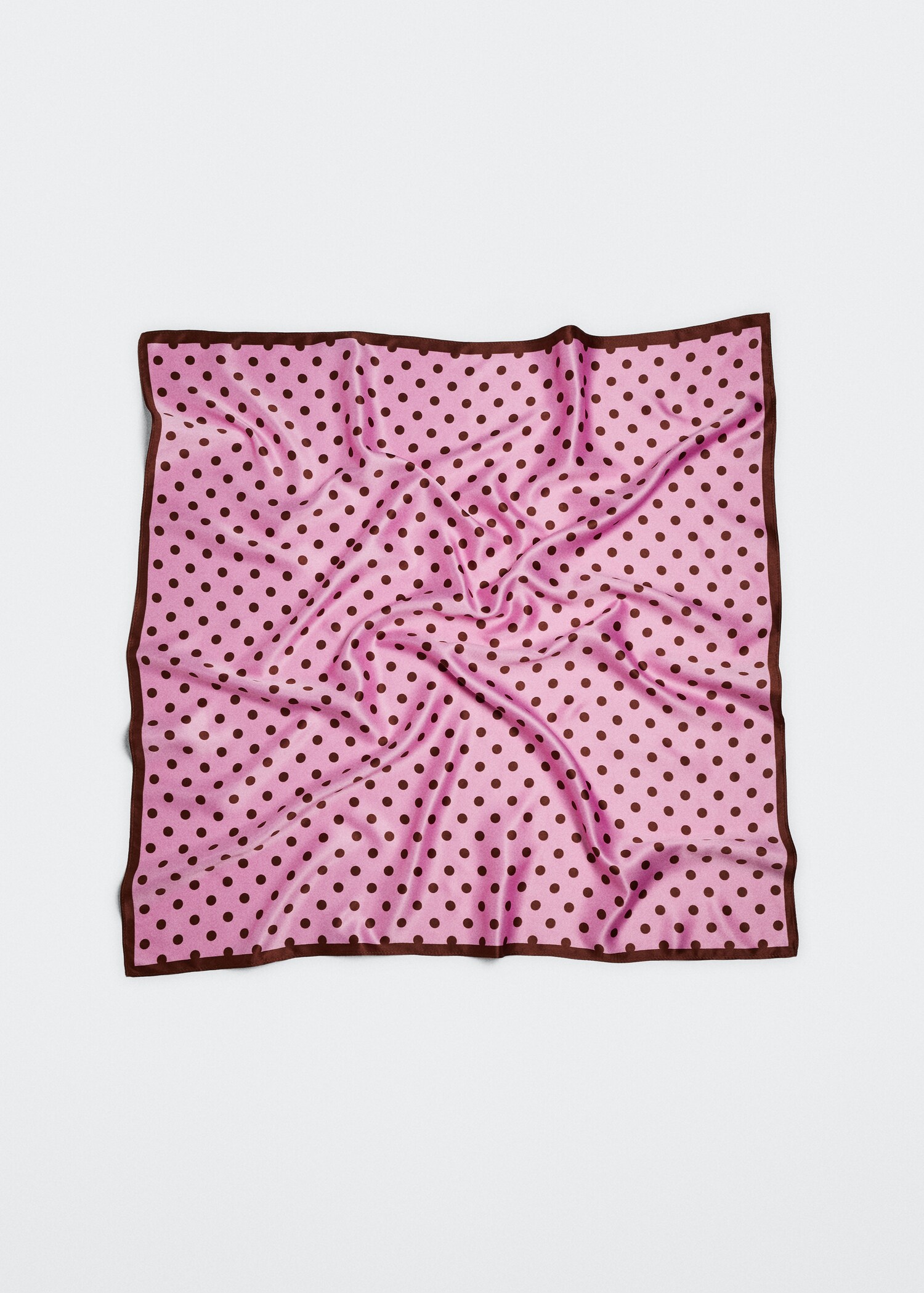 Polka-dot print scarf - Details of the article 4