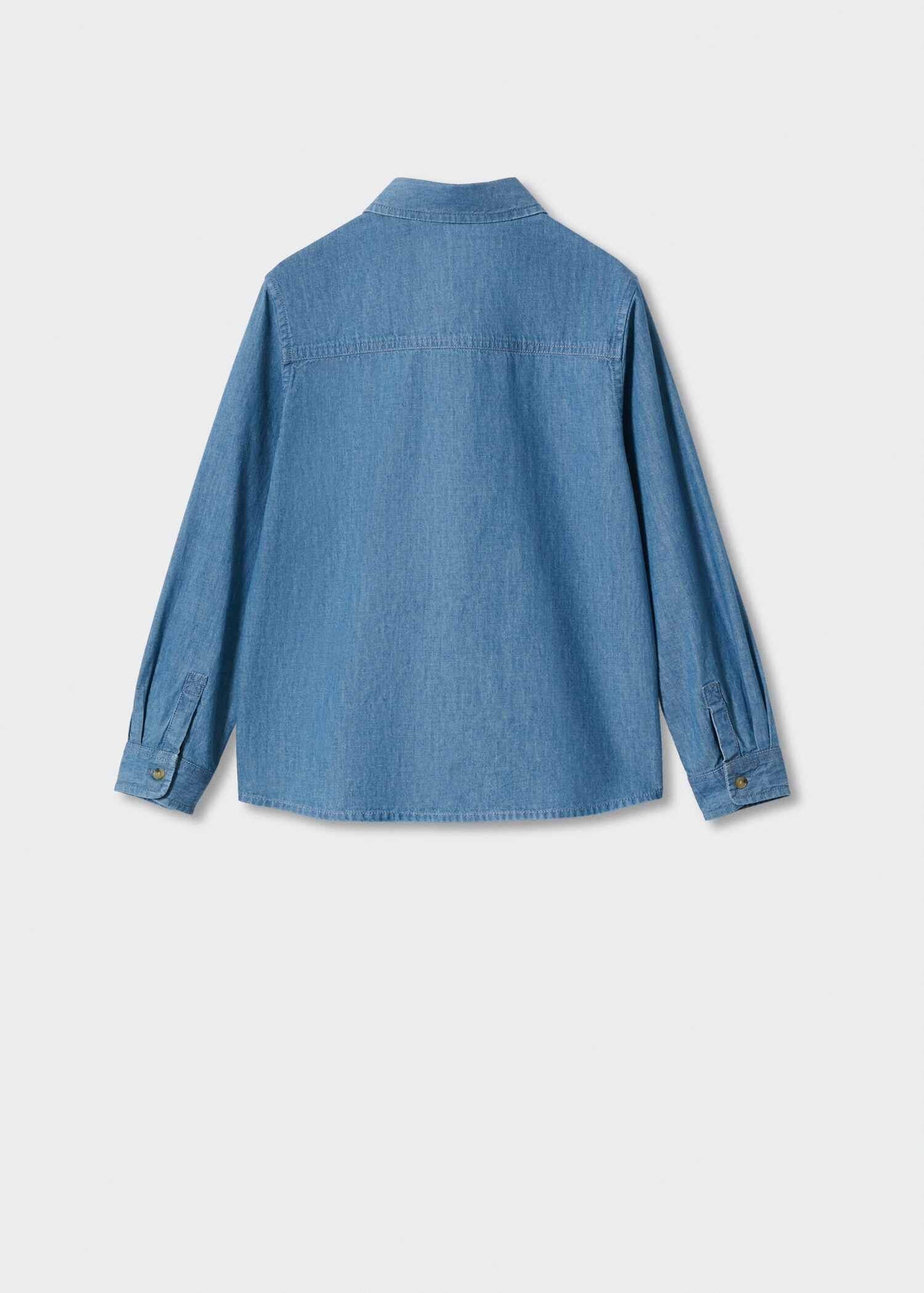 Camisa regular fit denim bolsillos - Reverso del artículo