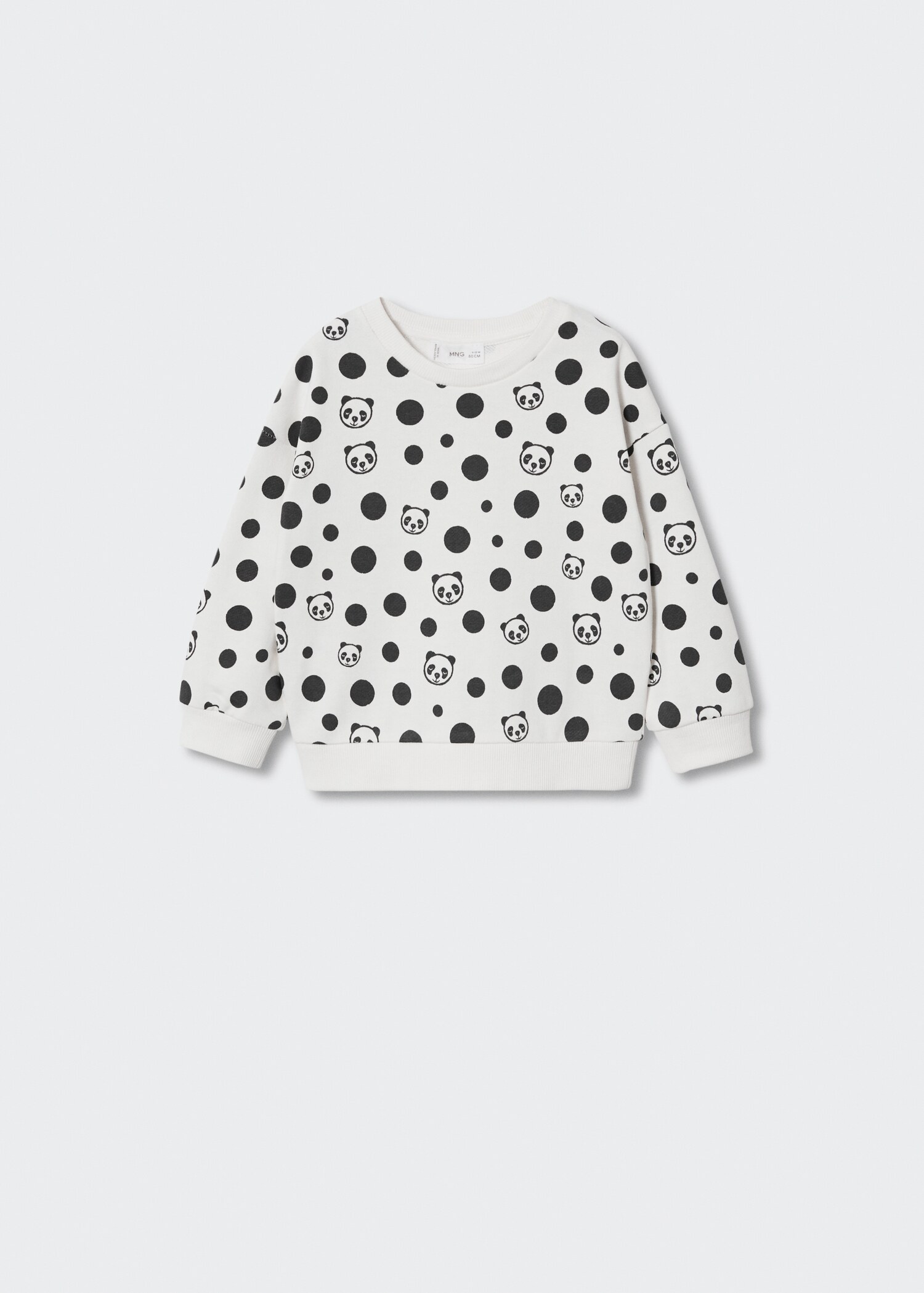 Polka-dot print sweatshirt - Article without model