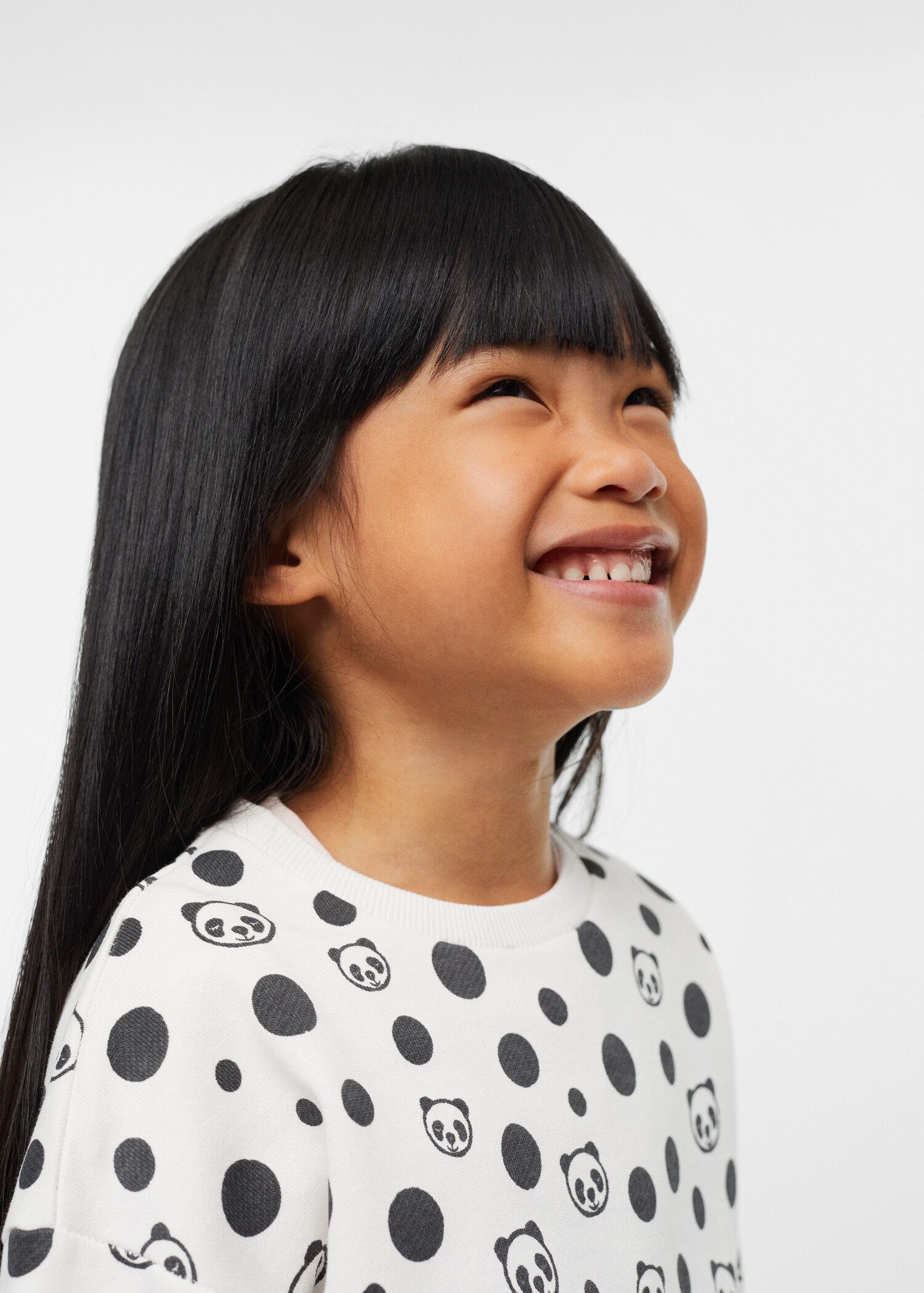 Polka-dot print sweatshirt - Details of the article 1