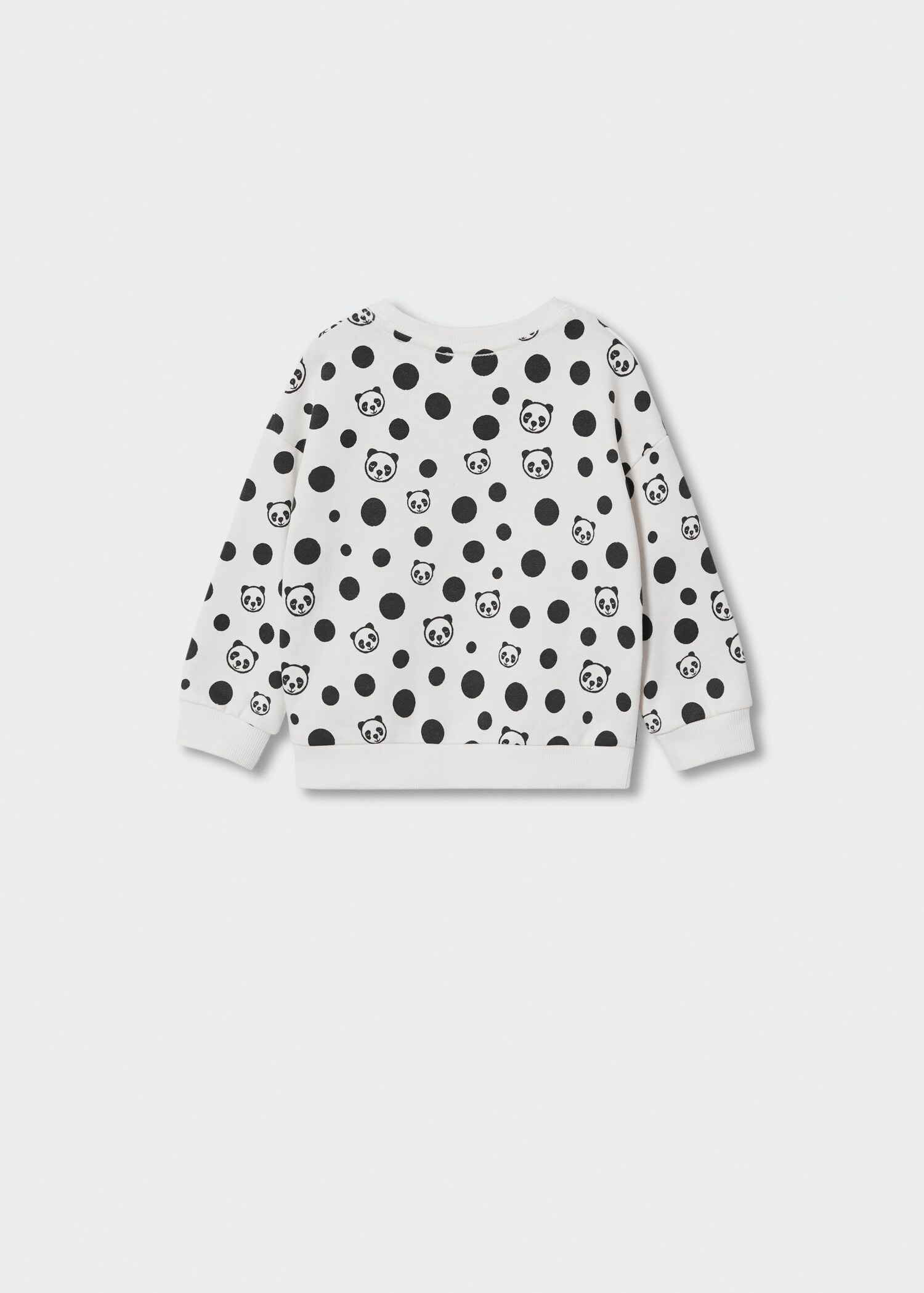Polka-dot print sweatshirt - Reverse of the article