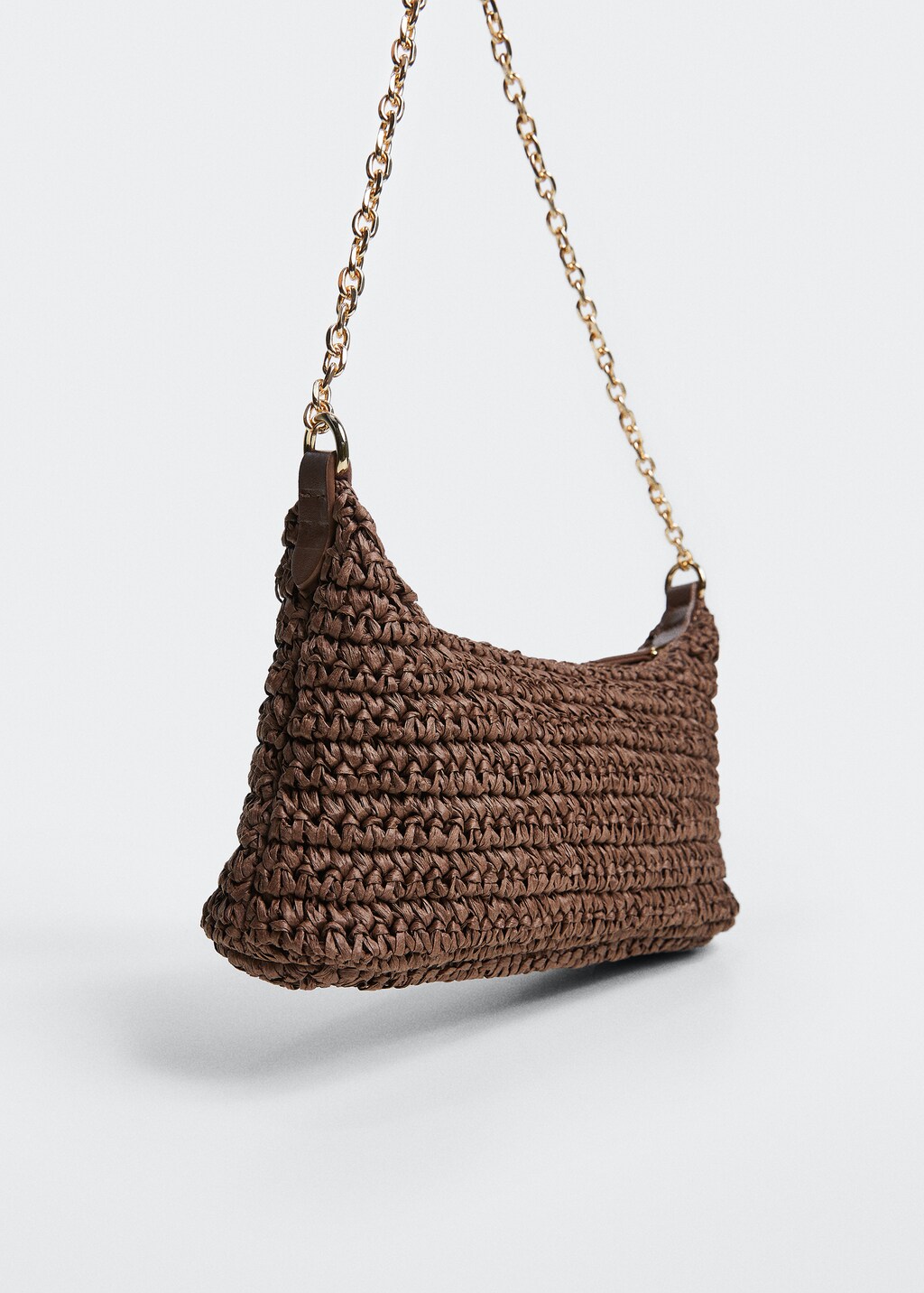 Raffia shoulder bag - Women | MANGO Japan