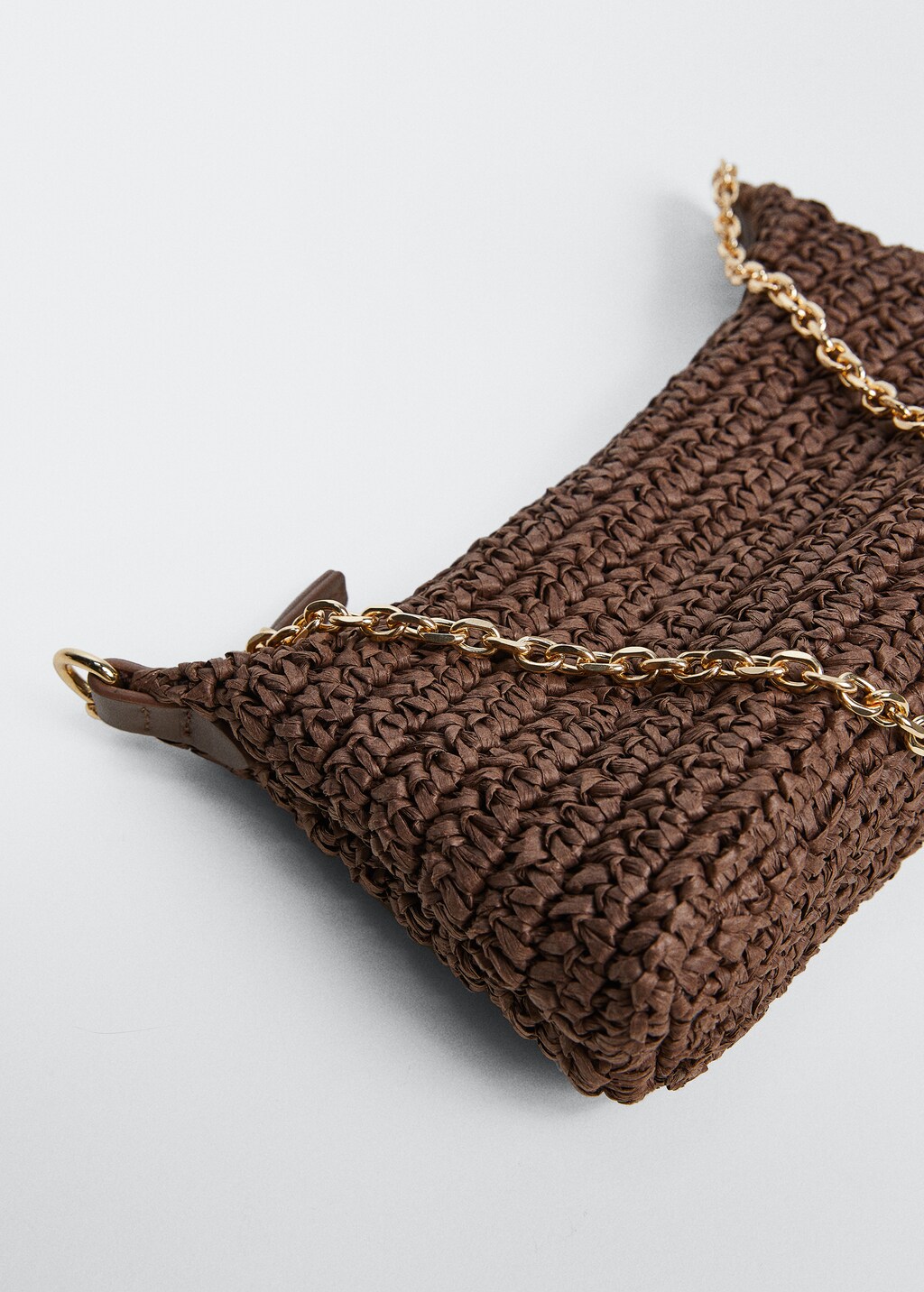 ★athe★ ECOLE Brown Raffia Shoulder Bag M Raffia shoulder bag | Handbags, bumbags and backpacks for