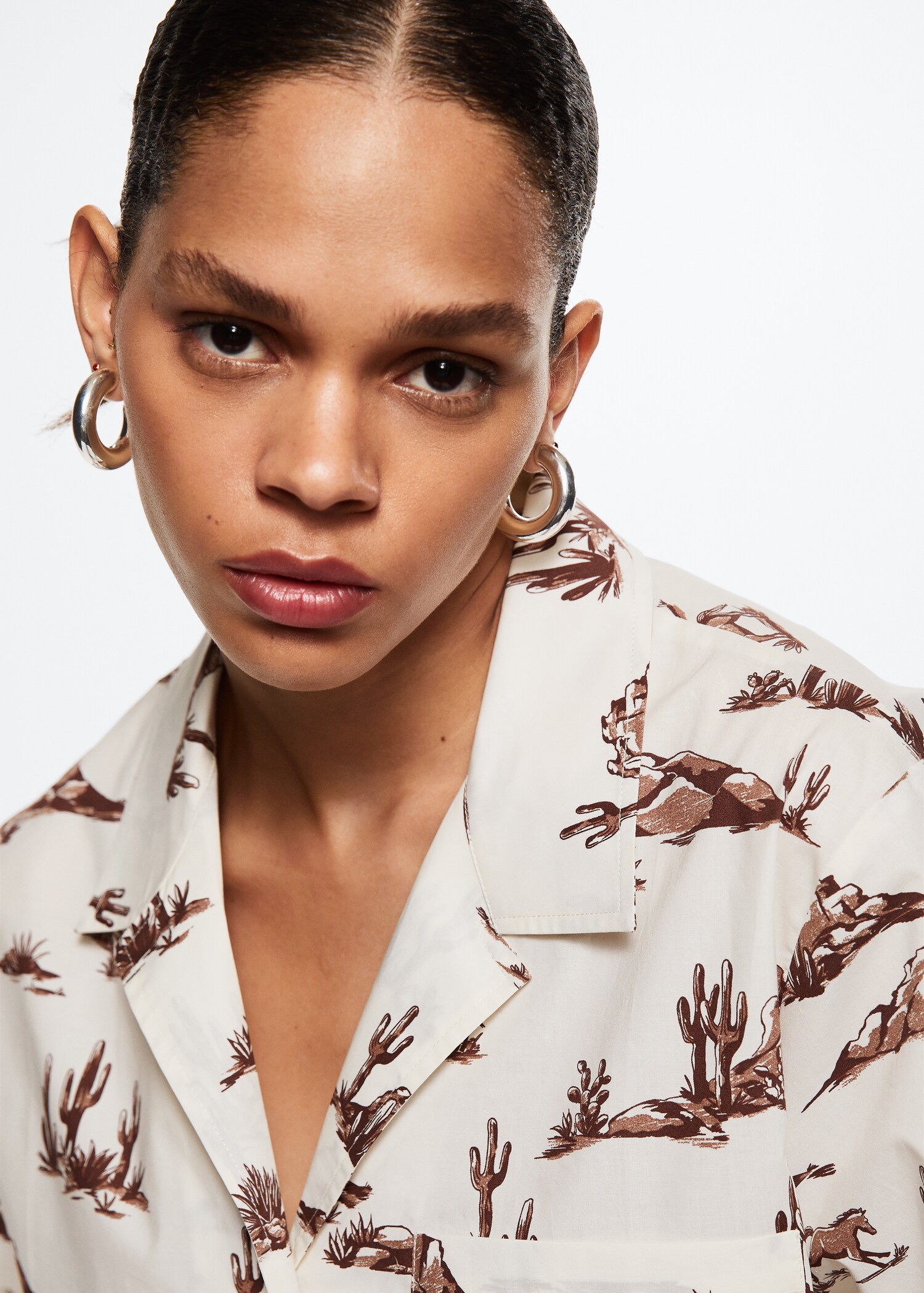 Printed cotton shirt - Details of the article 6