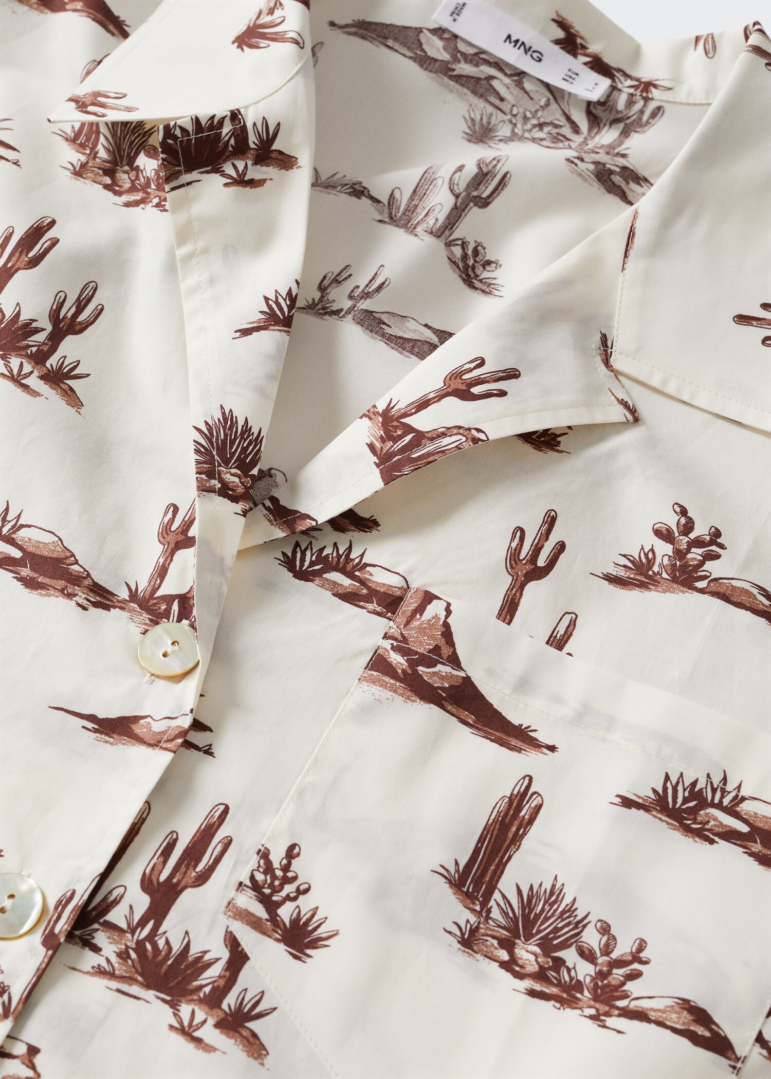 Printed cotton shirt - Details of the article 8