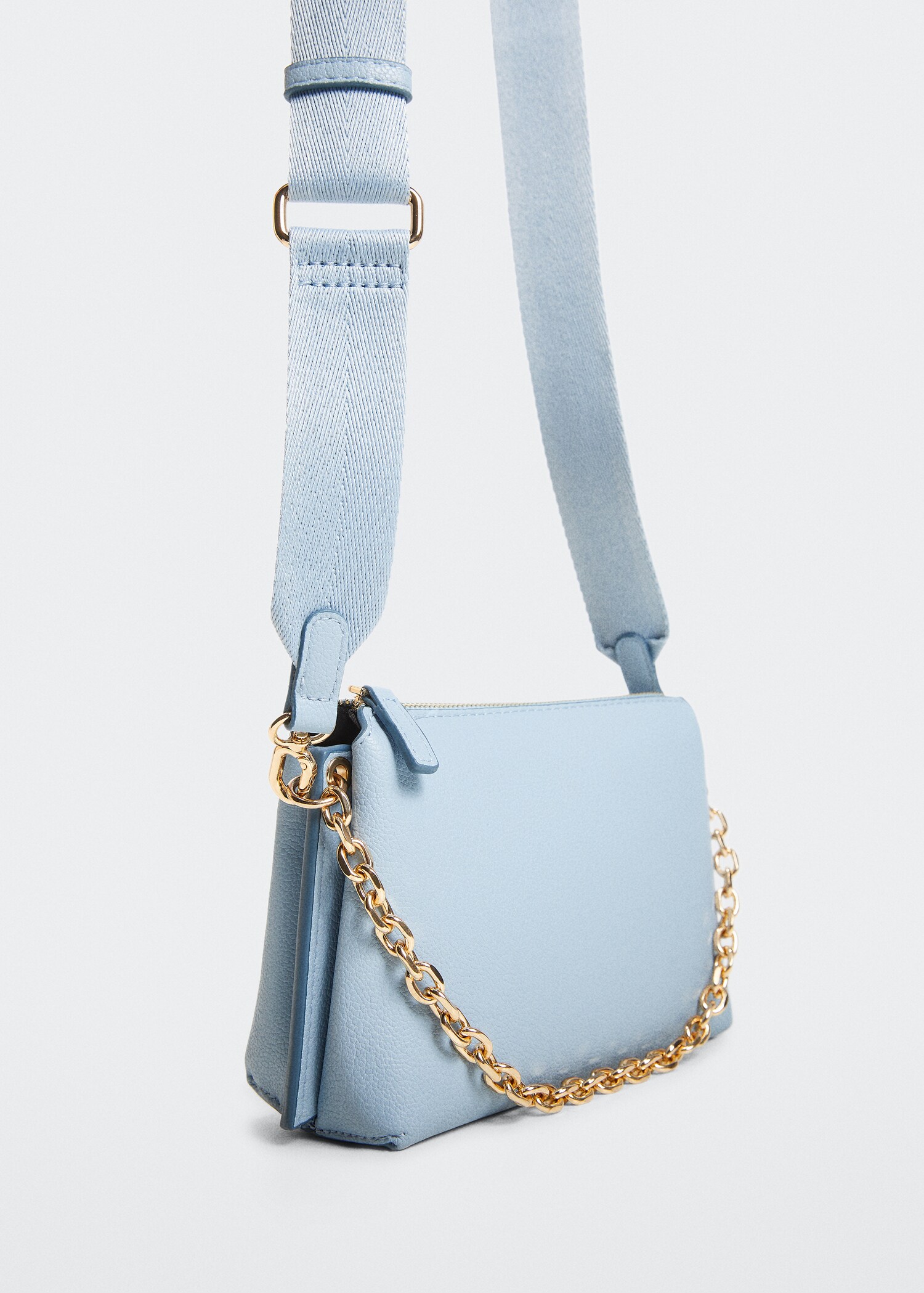 Crossbody bag with chain - Medium plane
