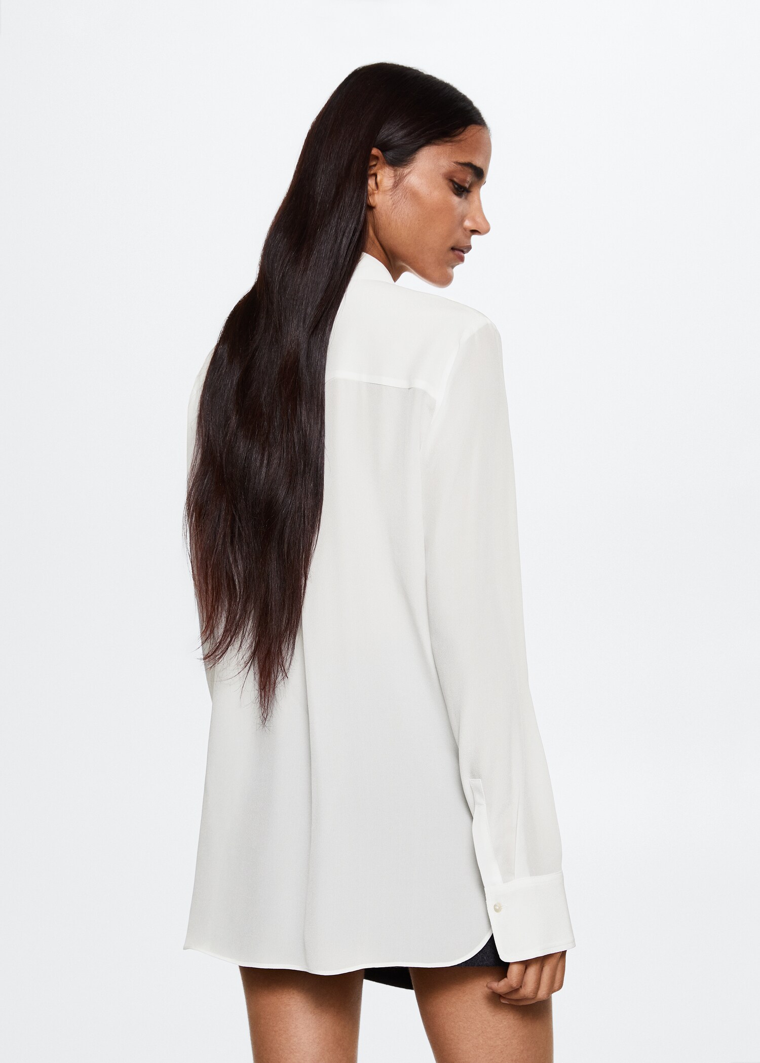Chemise 100 % soie - Verso de l’article